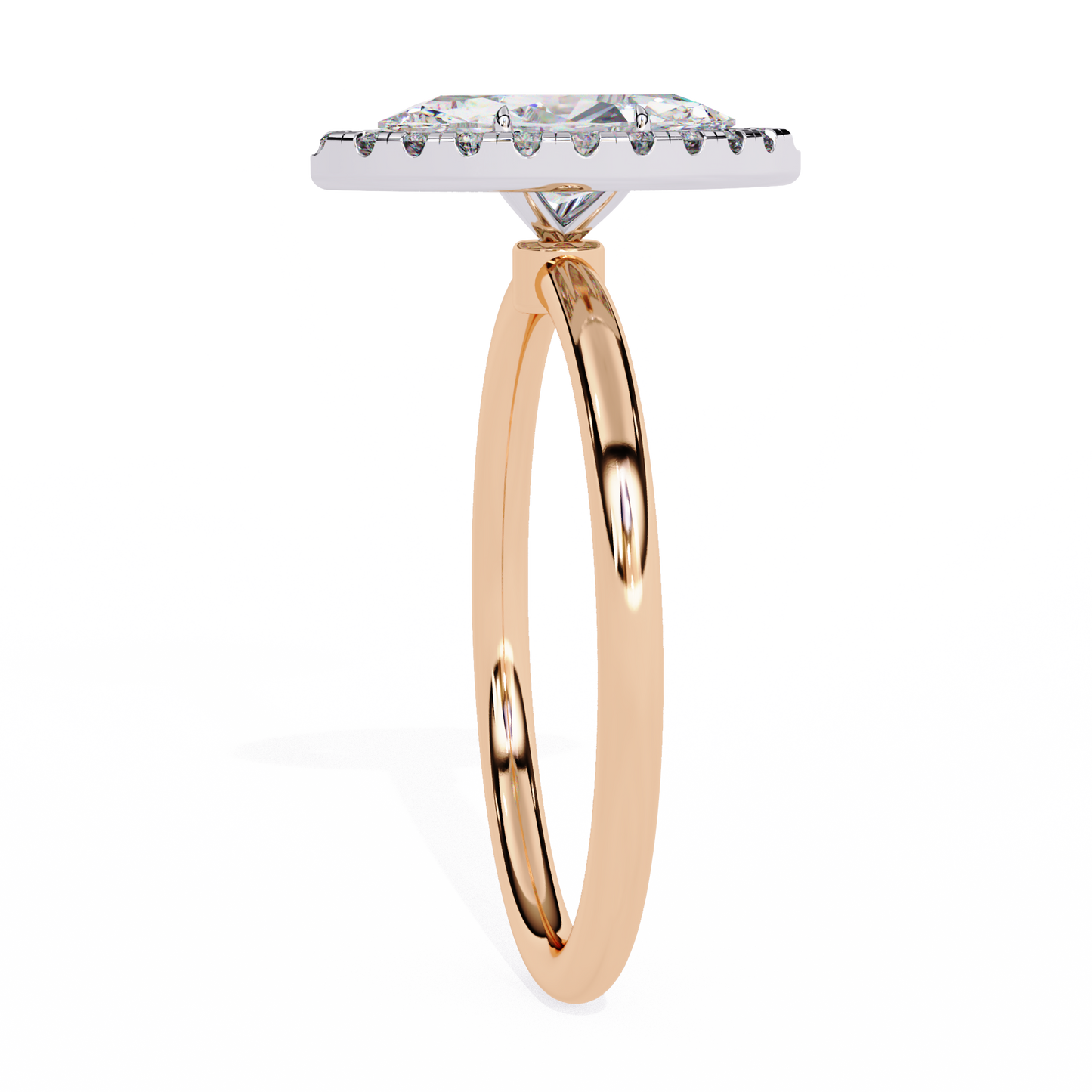 lumina marquise lab grown diamond halo ring