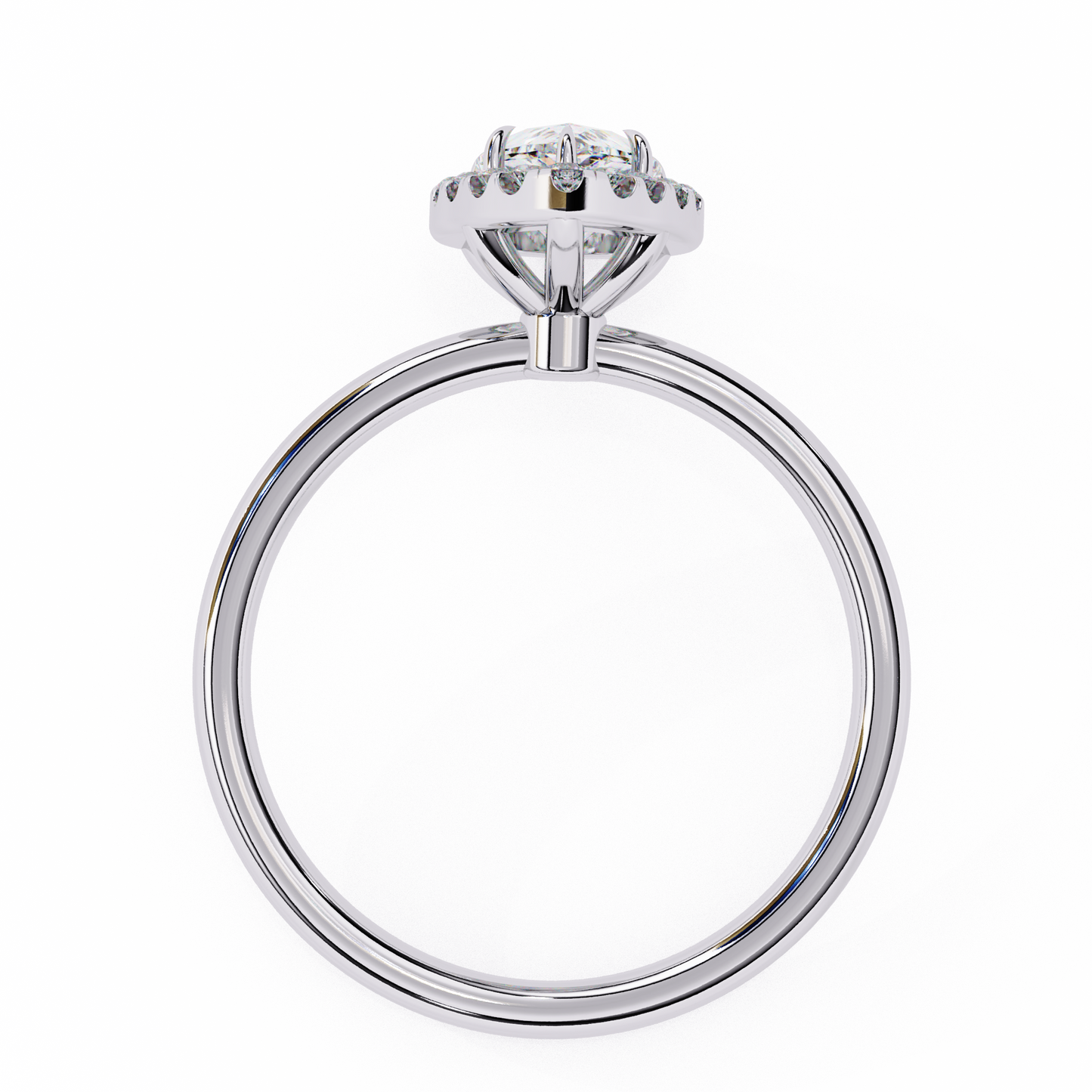 auralia pear lab grown diamond ring
