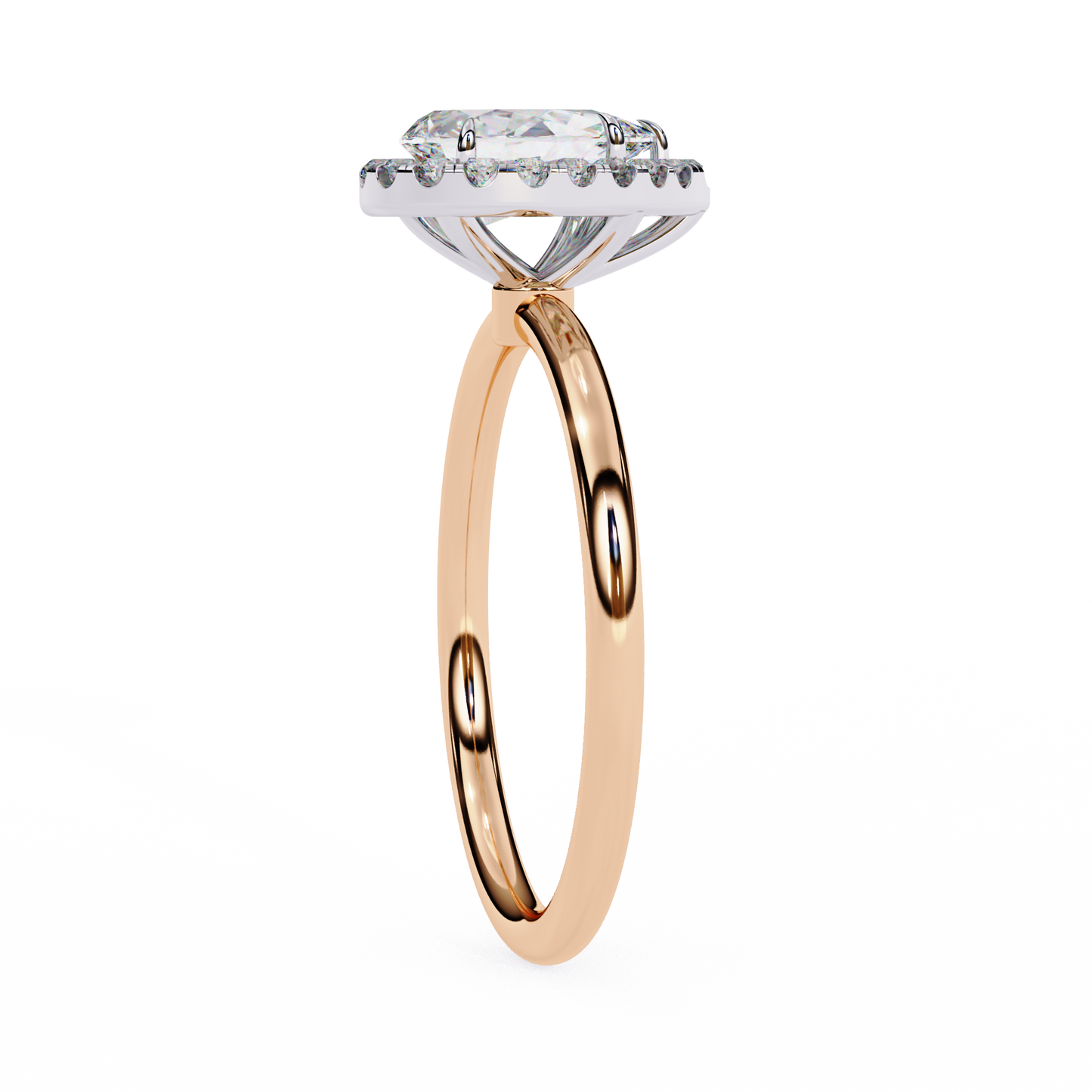 auralia pear lab grown diamond ring