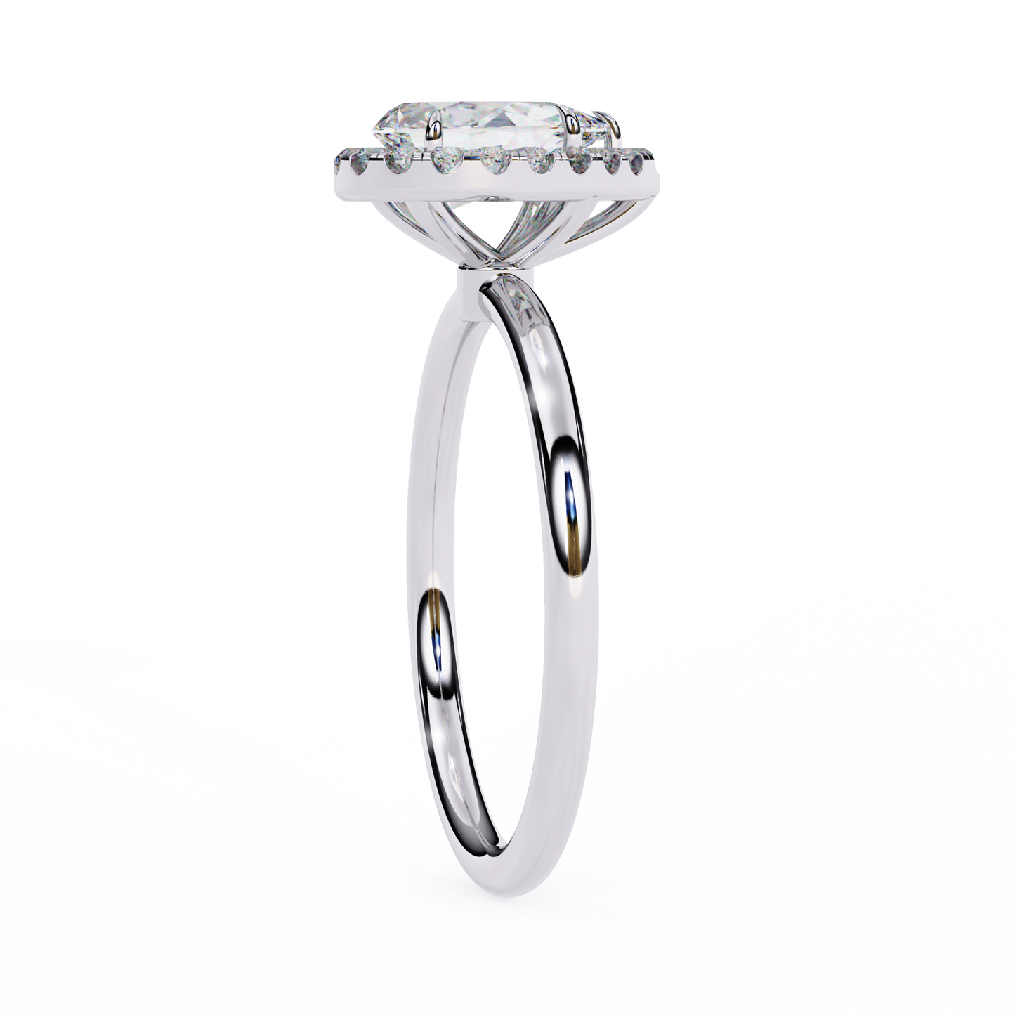 auralia pear lab grown diamond ring