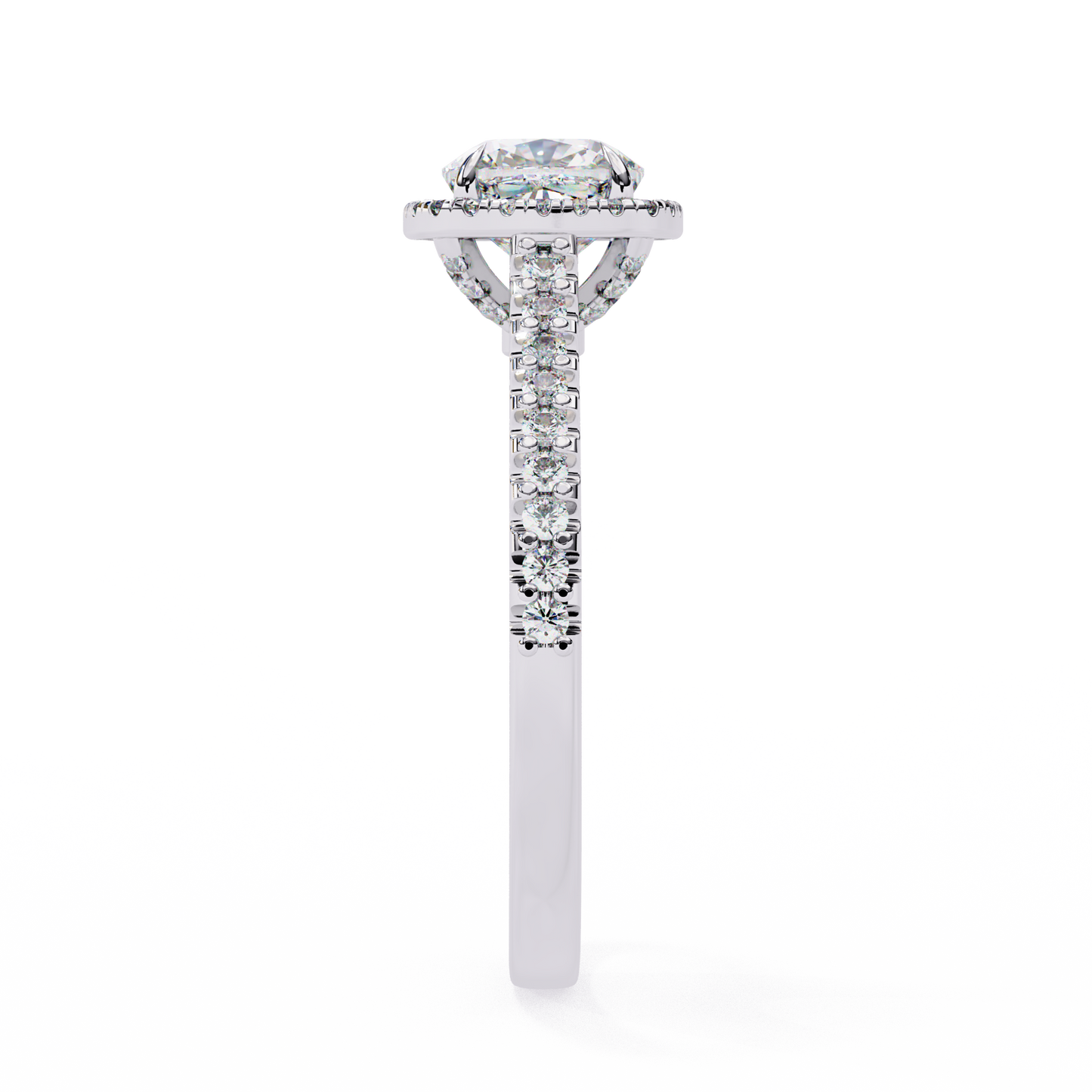 crown jewel lab grown diamond ring