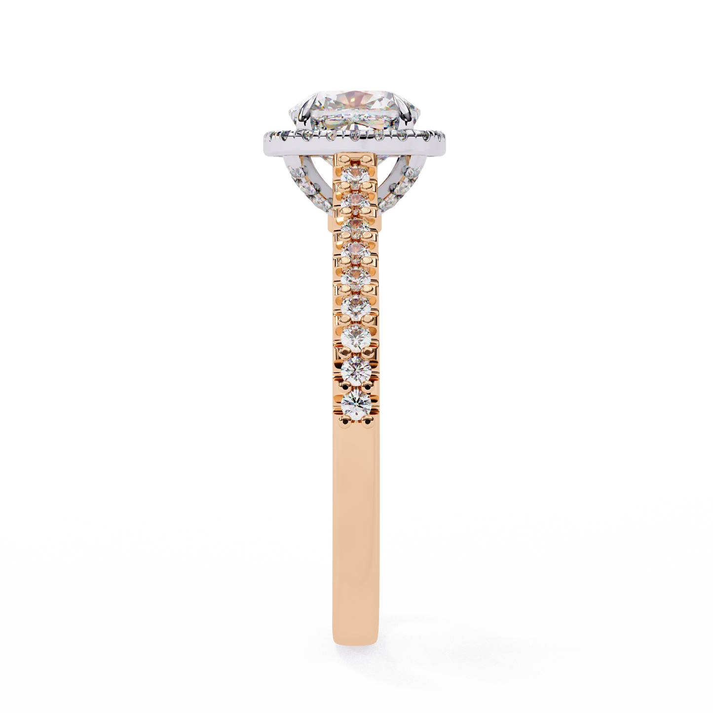 crown jewel lab grown diamond ring