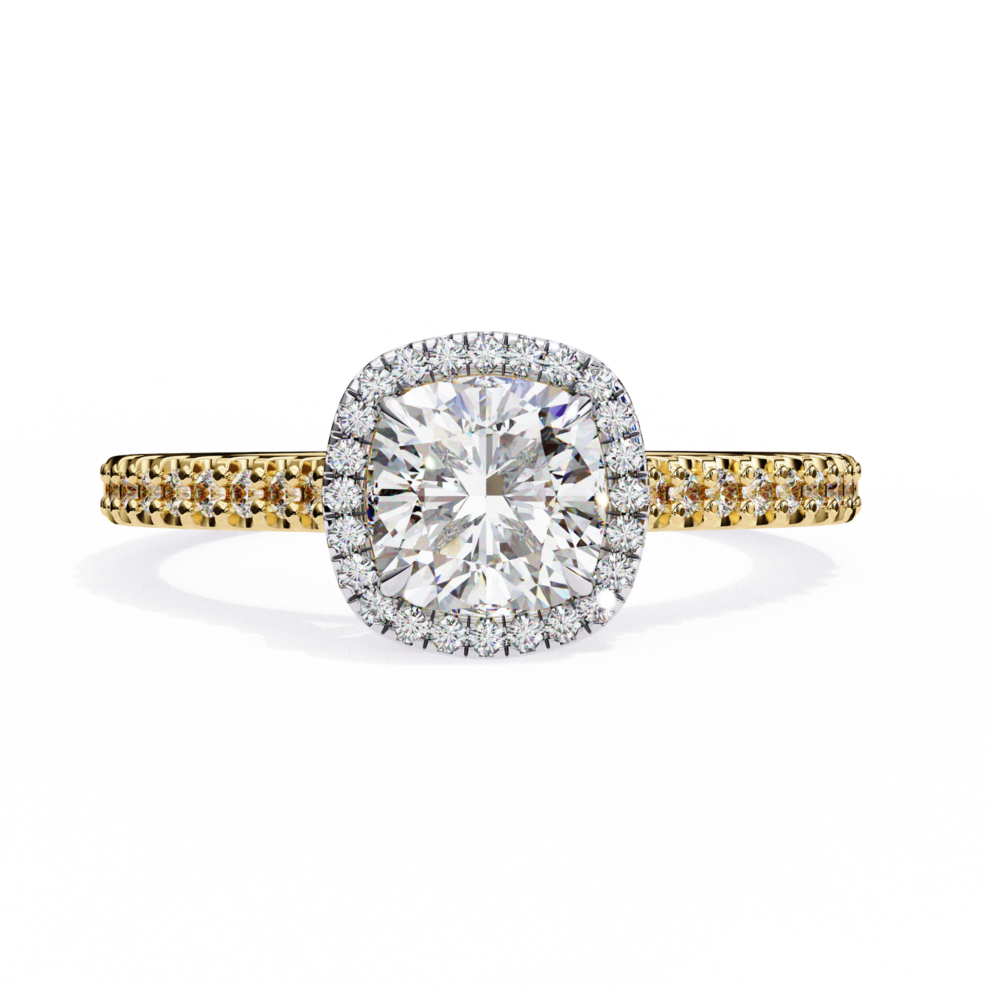 crown jewel lab grown diamond ring