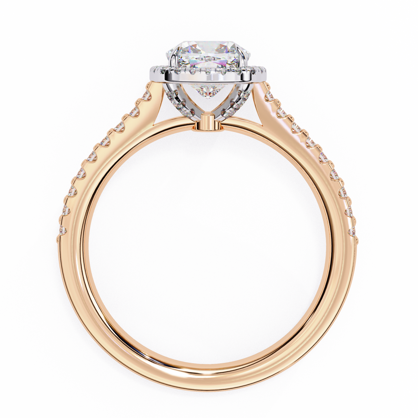 crown jewel lab grown diamond ring