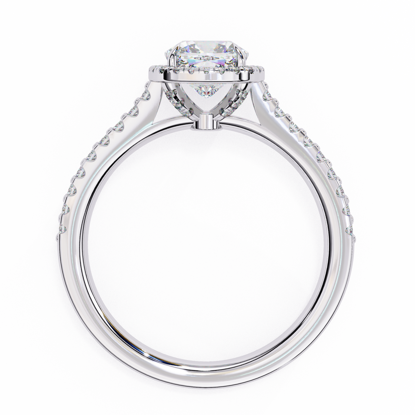 crown jewel lab grown diamond ring