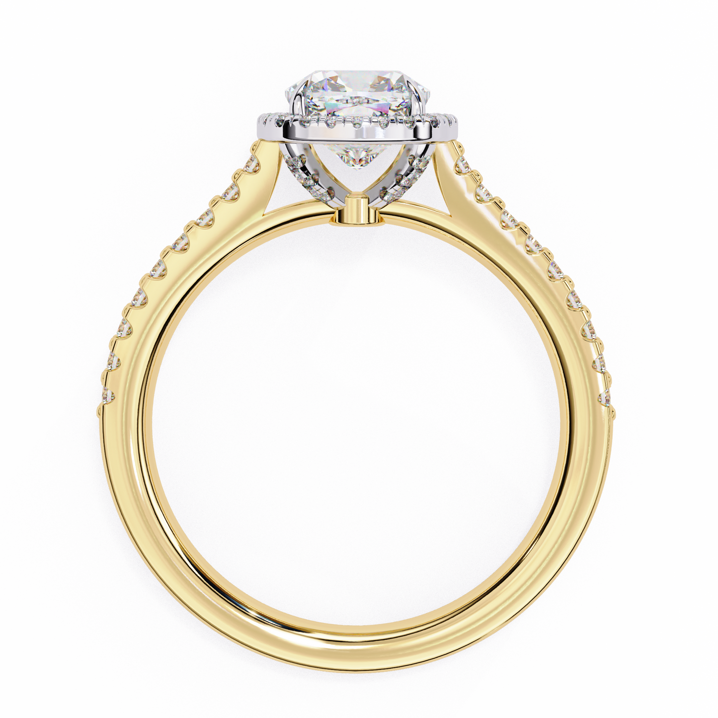crown jewel lab grown diamond ring