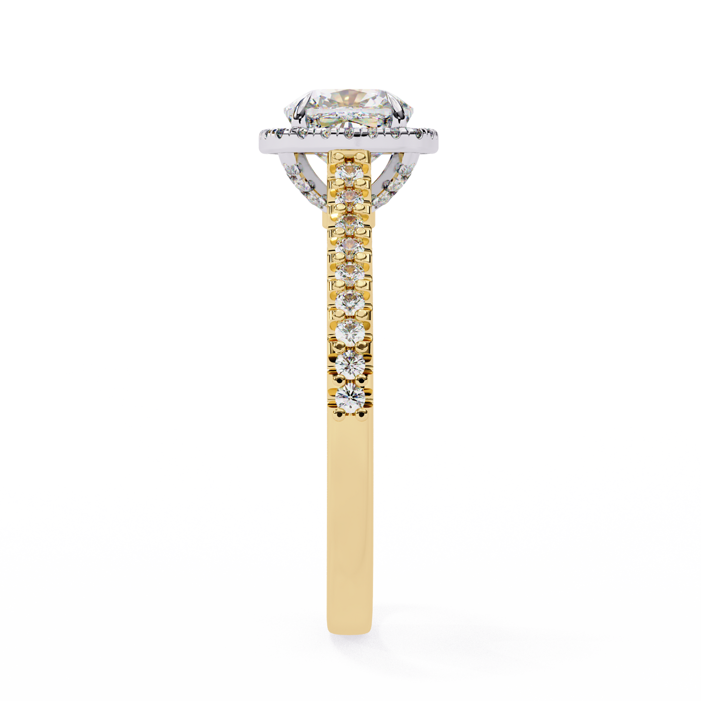 crown jewel lab grown diamond ring