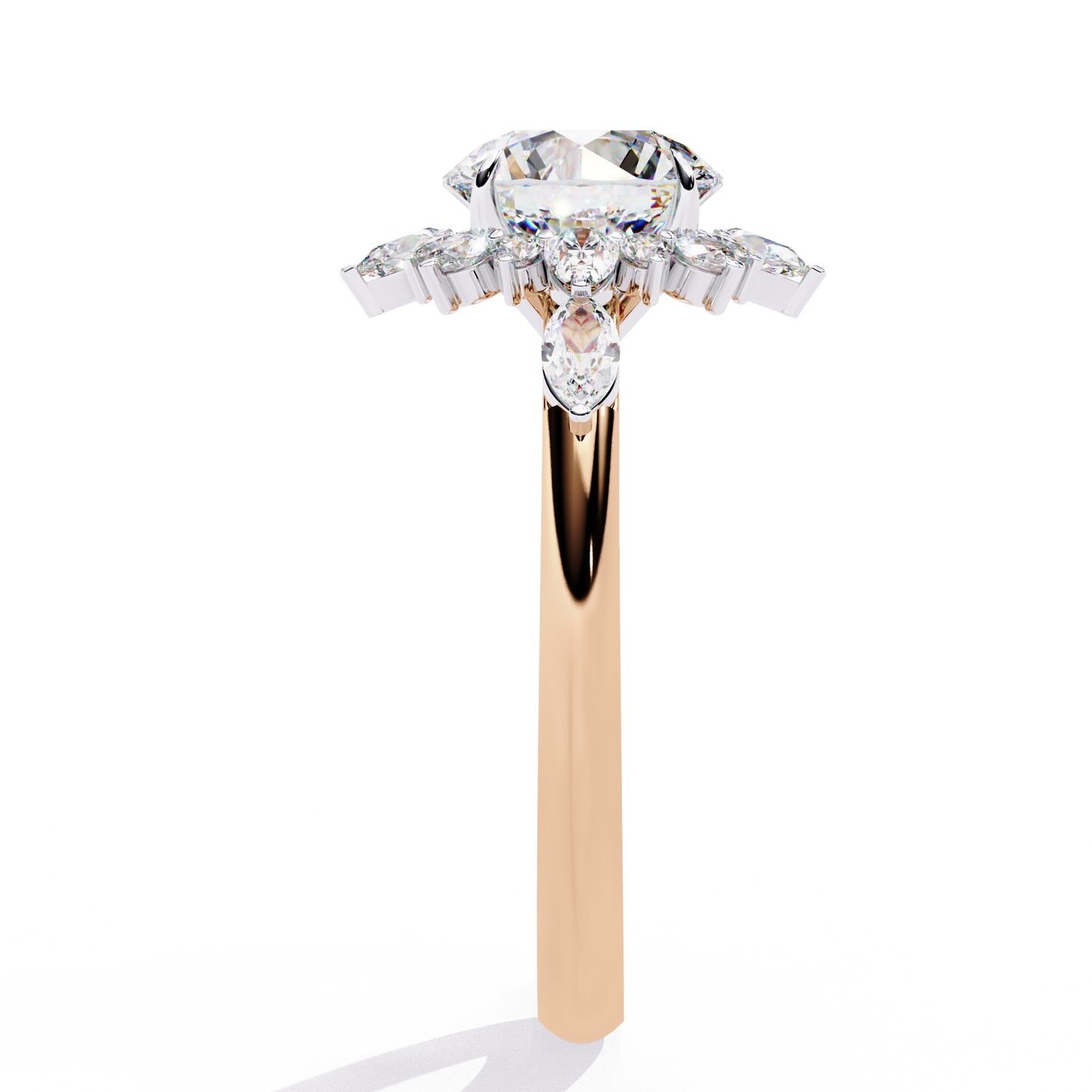 majestic empress lab grown diamond ring