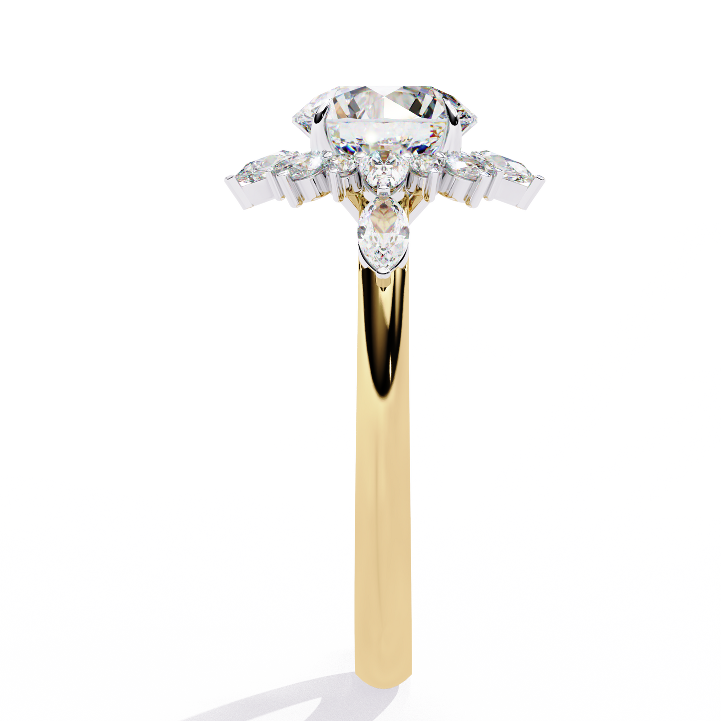 majestic empress lab grown diamond ring