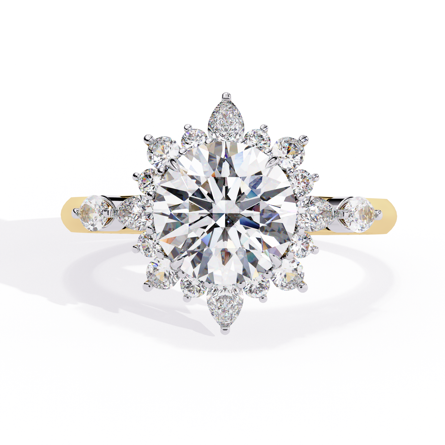 majestic empress lab grown diamond ring