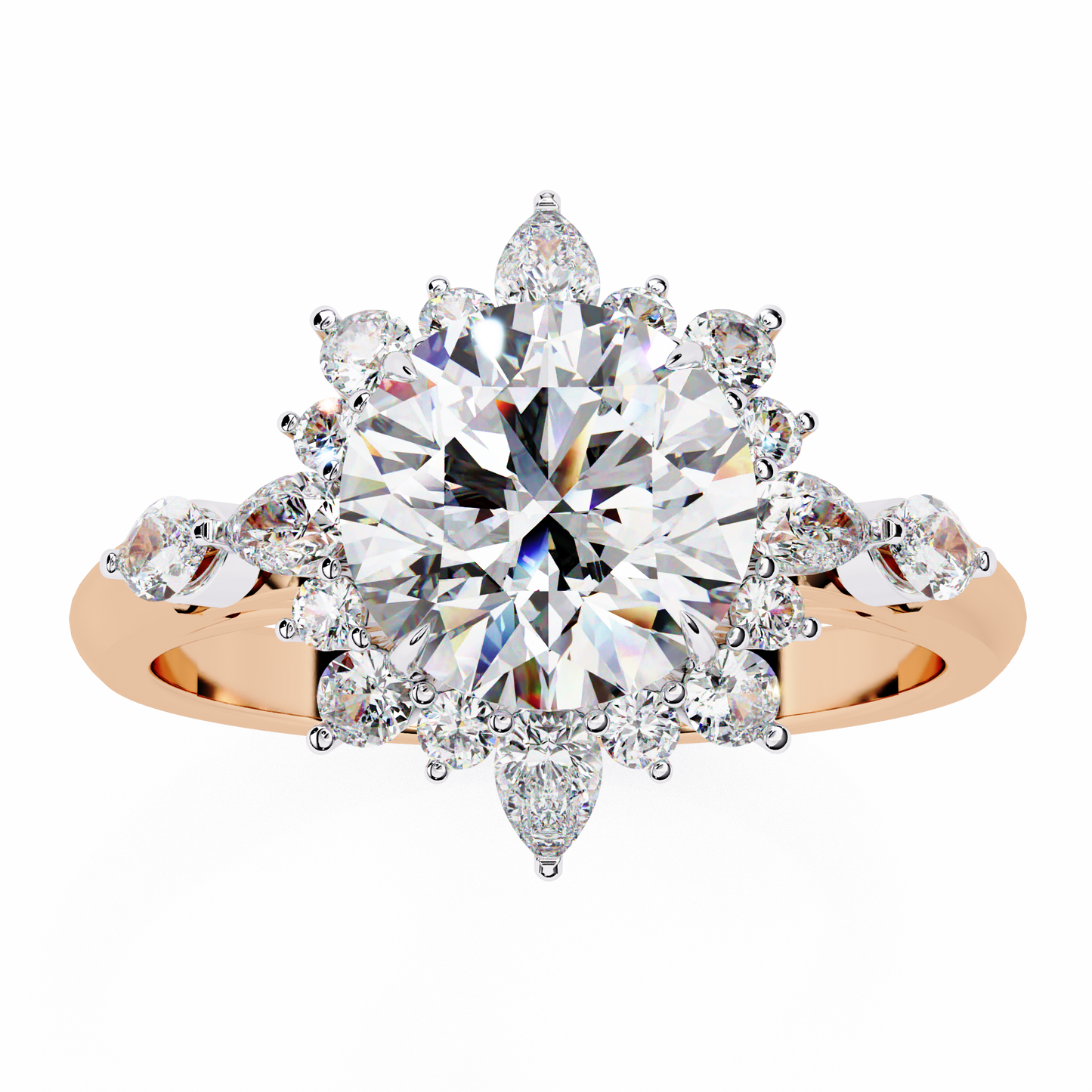 majestic empress lab grown diamond ring