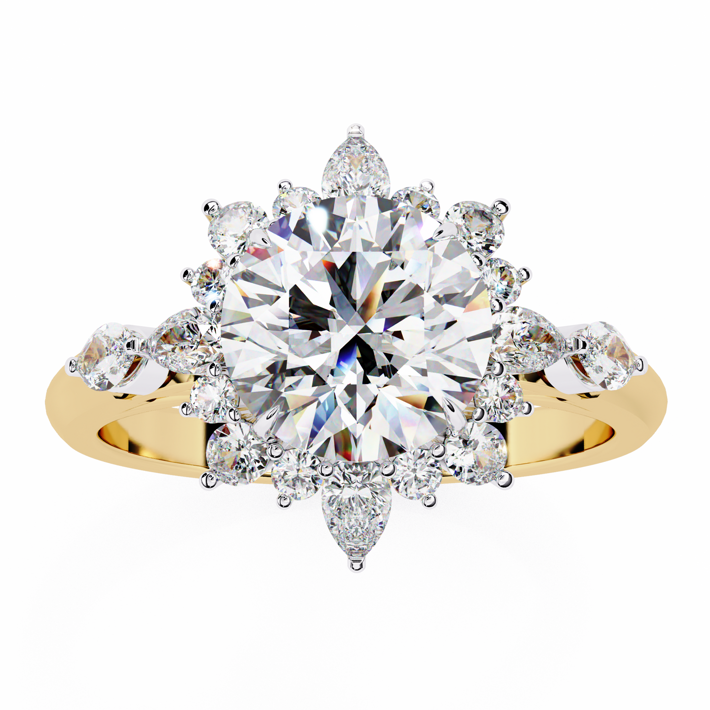majestic empress lab grown diamond ring