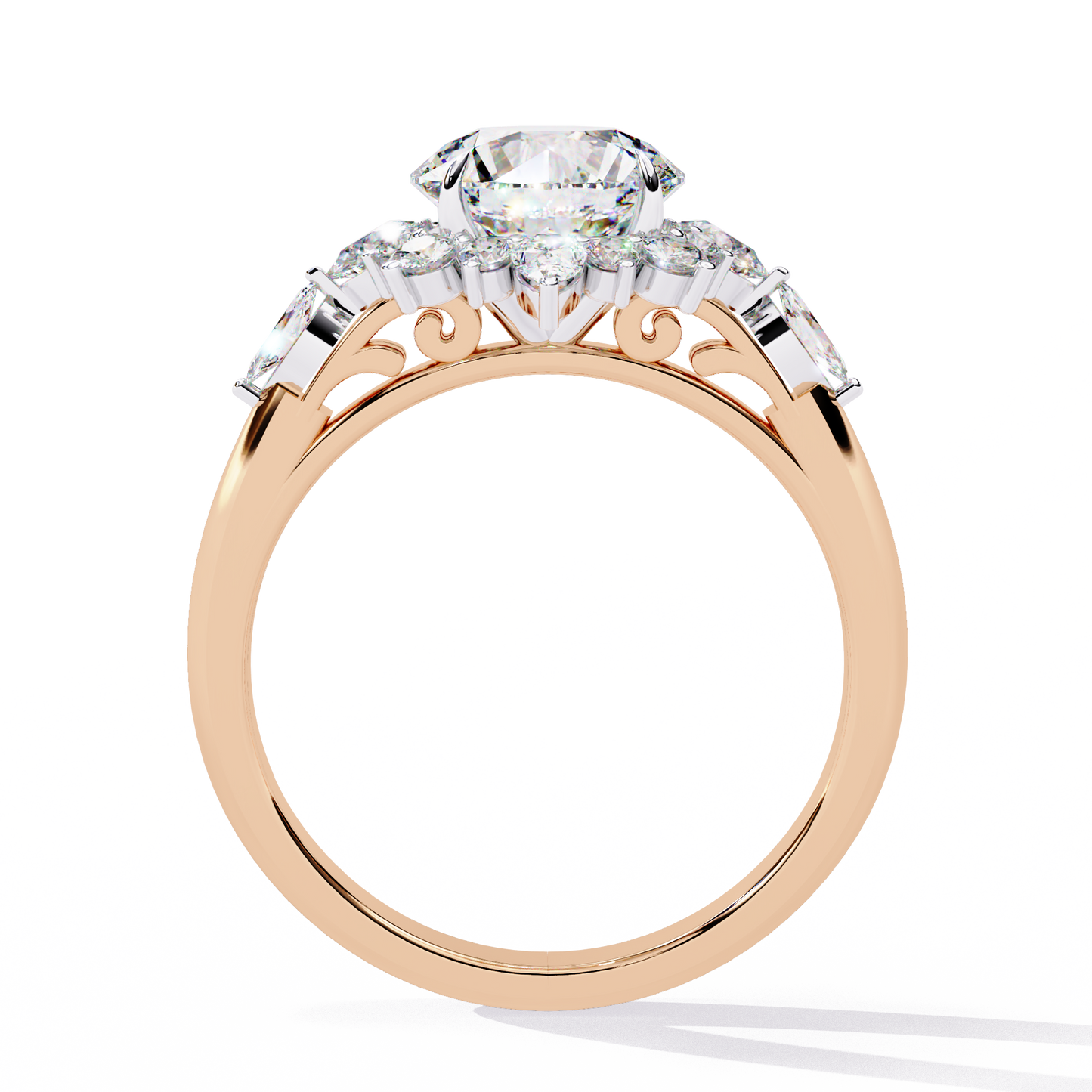 majestic empress lab grown diamond ring