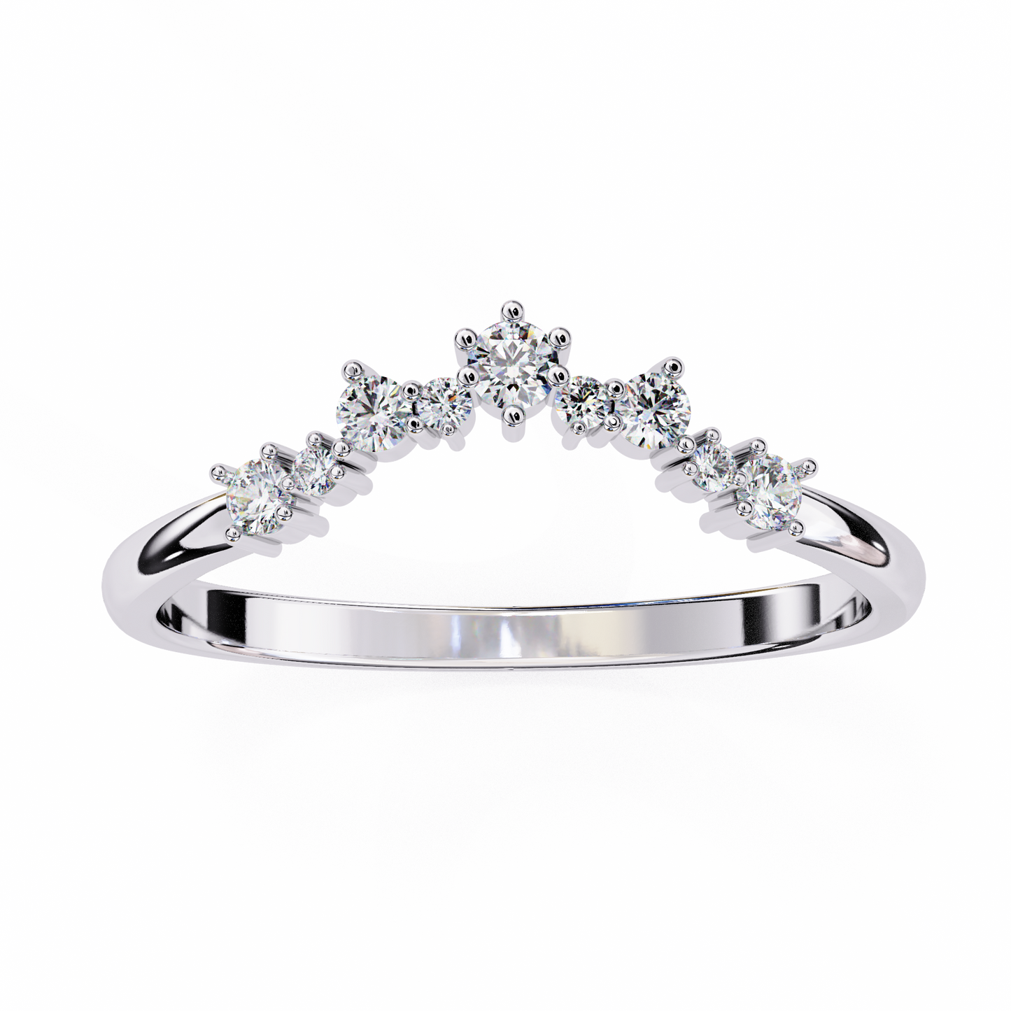 ophira celeste chevron lab diamond band