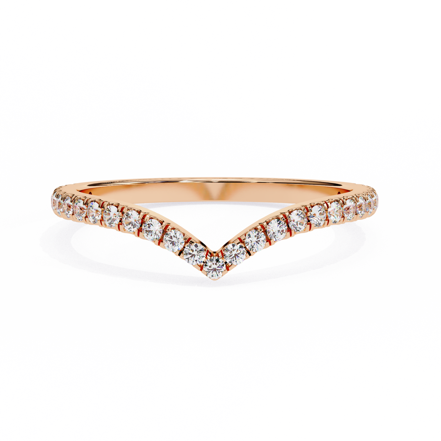 ophira pavé chevron lab diamond band