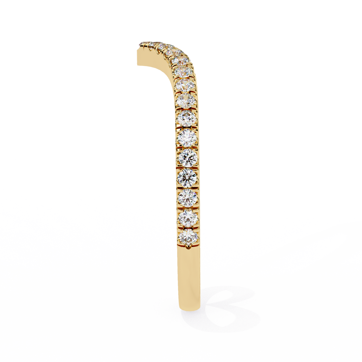 ophira pavé chevron lab diamond band