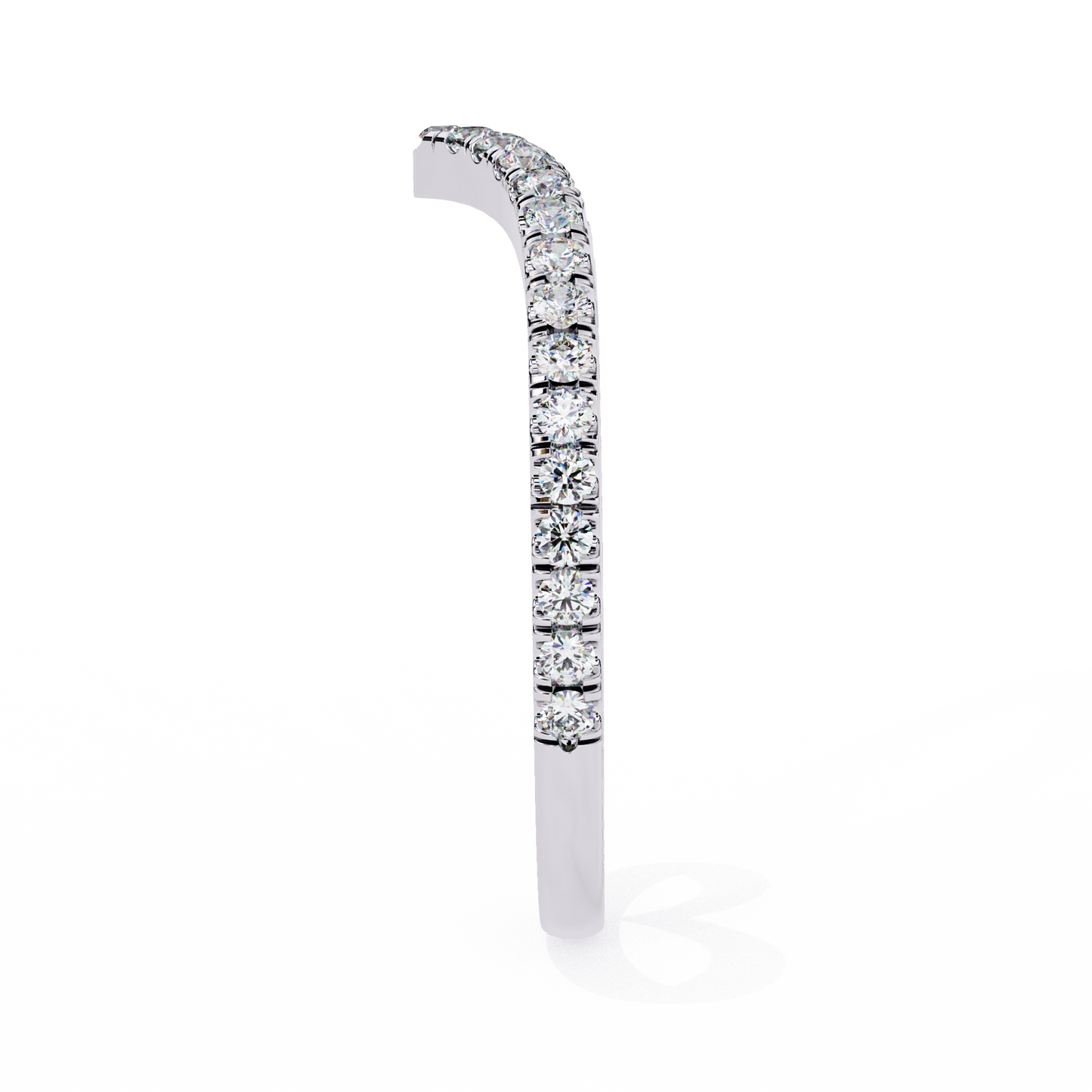 ophira pavé chevron lab diamond band