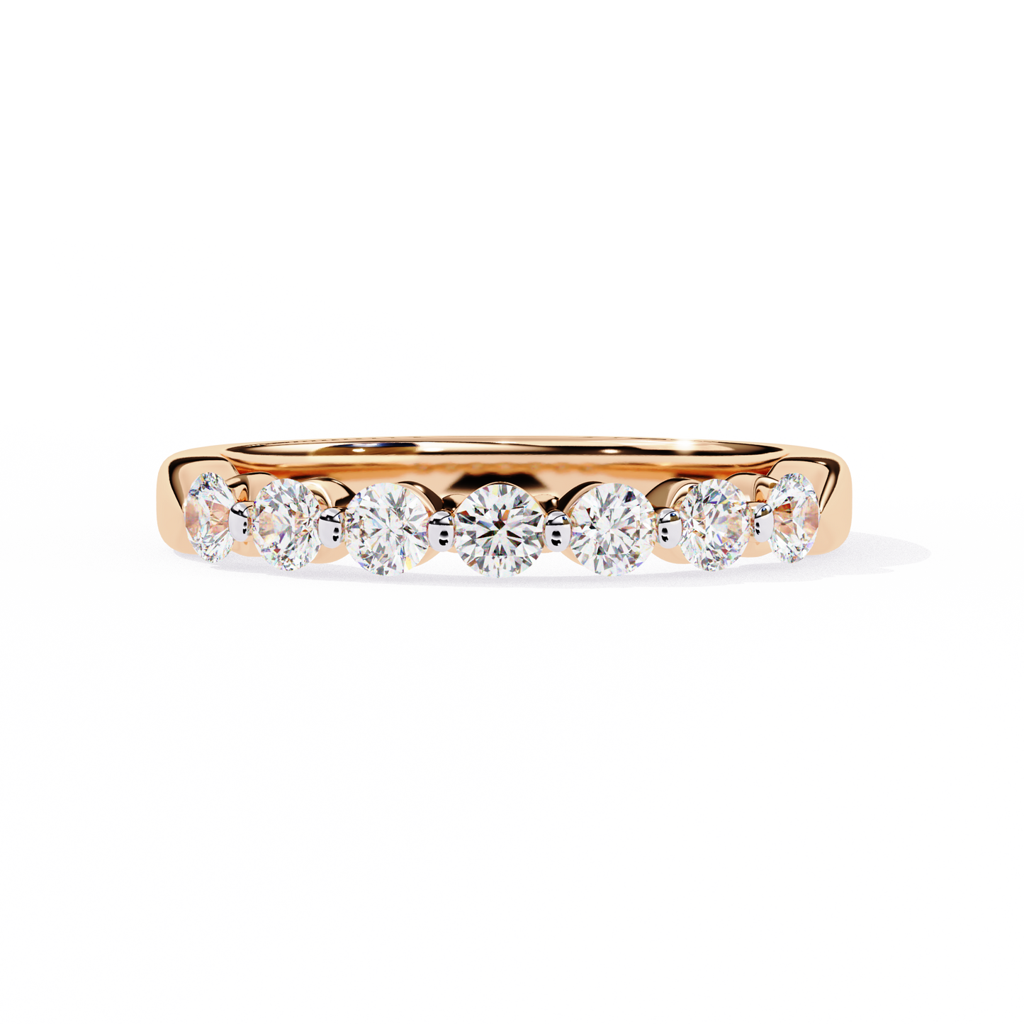 harmony seven lab grown diamond band