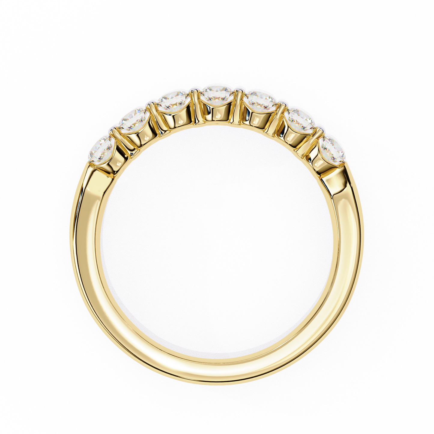harmony seven lab grown diamond band