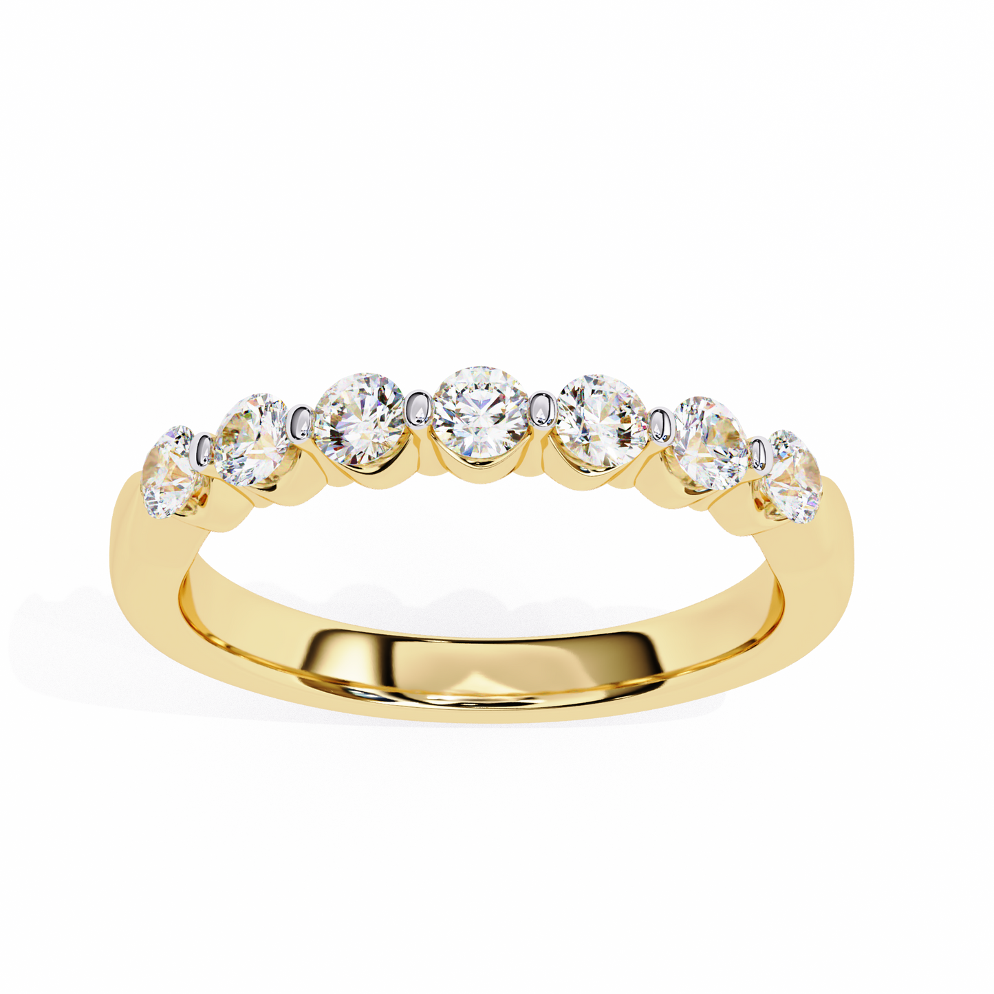 harmony seven lab grown diamond band
