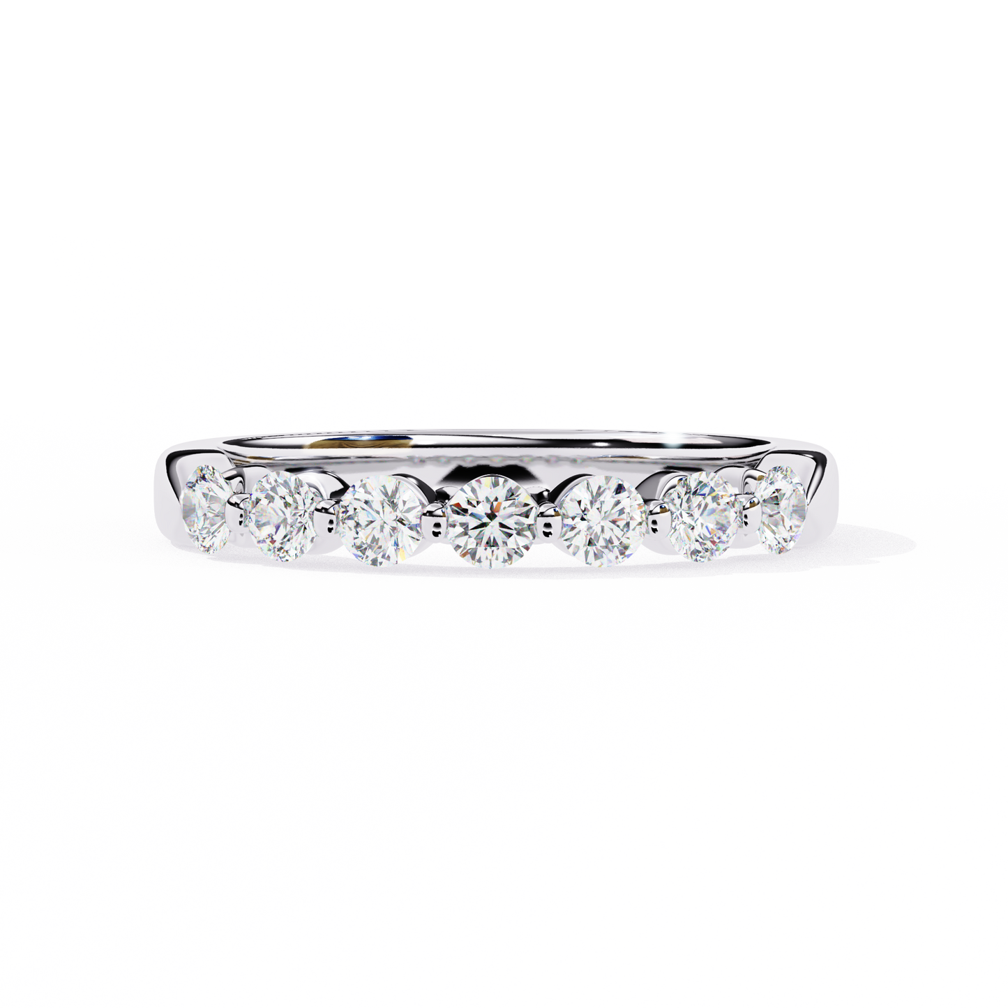 harmony seven lab grown diamond band