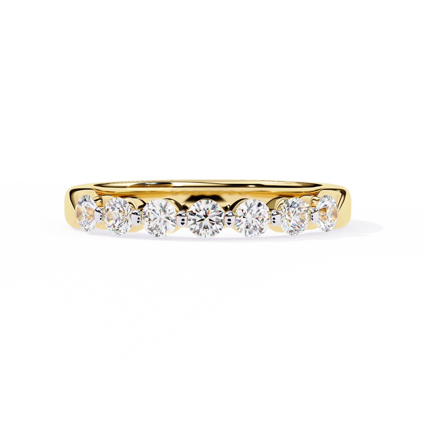 harmony seven lab grown diamond band