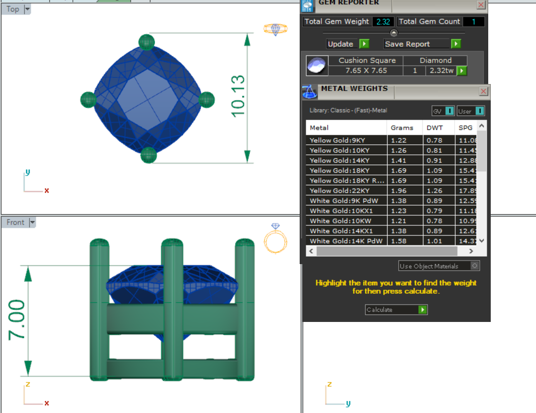celestia cushion lab-grown diamond pendant