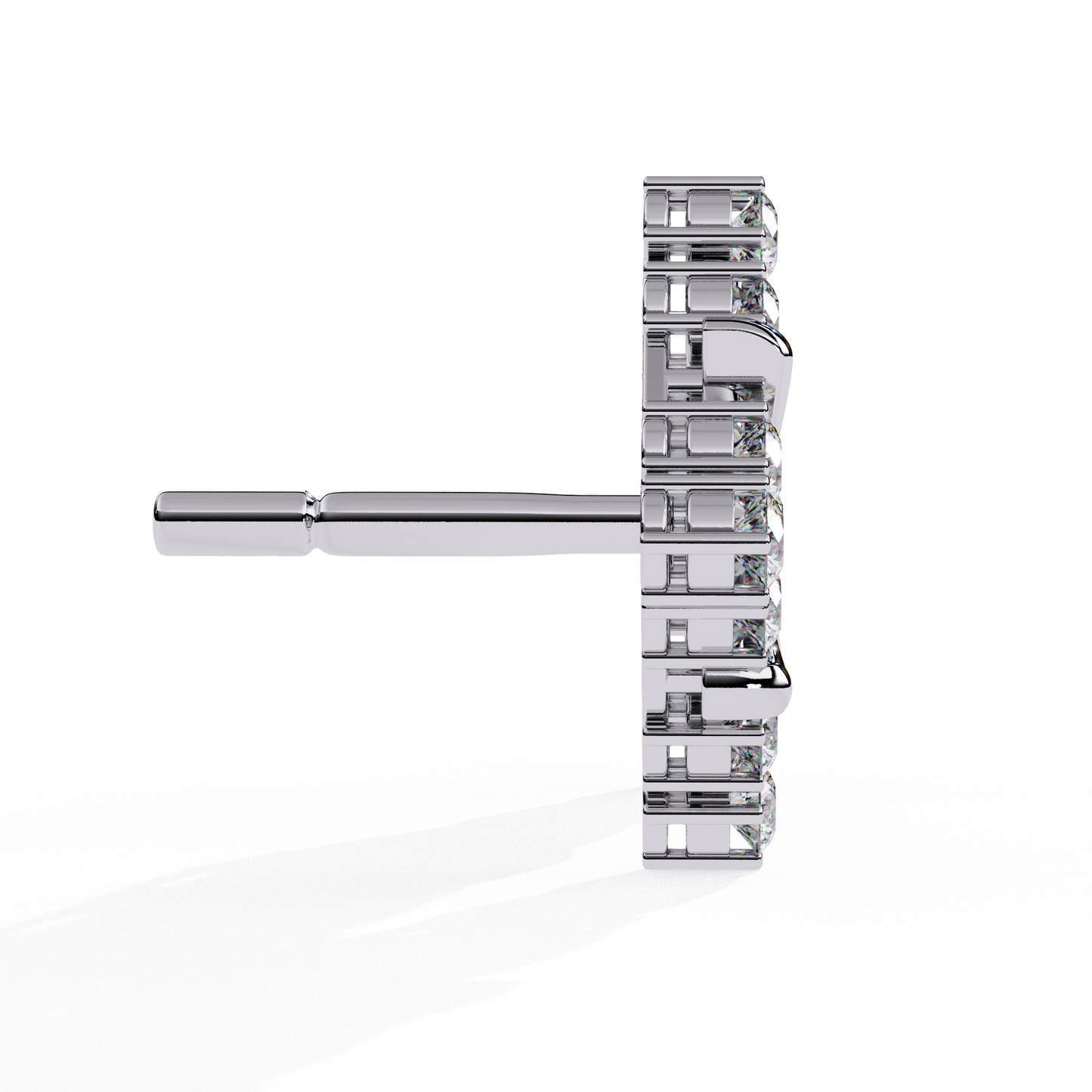 quilted radiance cluster lab grown diamond studs