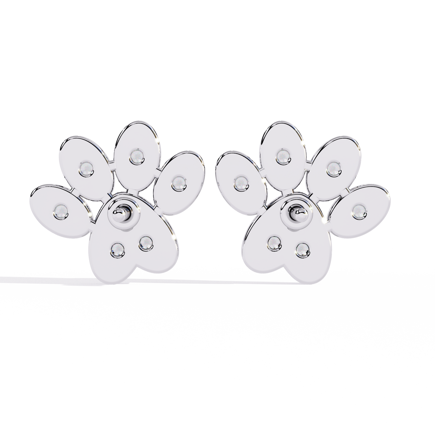 paw promise lab grown diamond studs