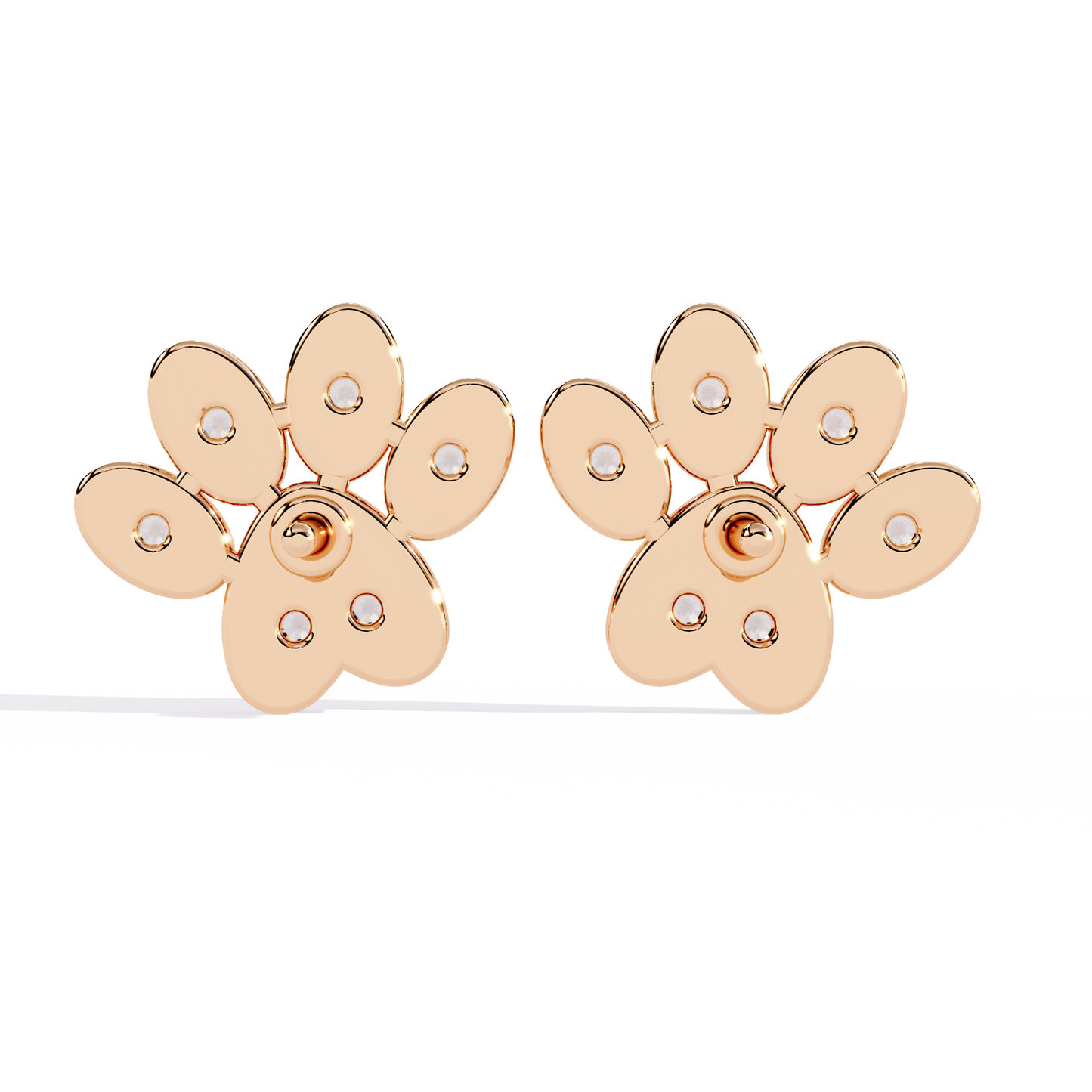 paw promise lab grown diamond studs