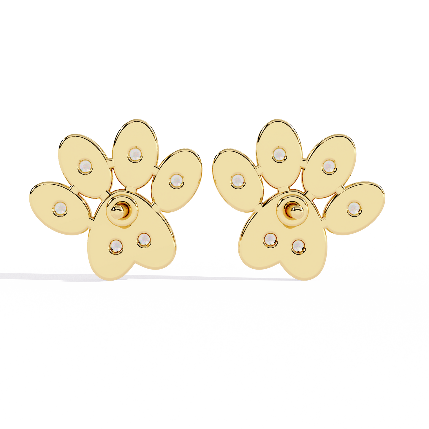 paw promise lab grown diamond studs