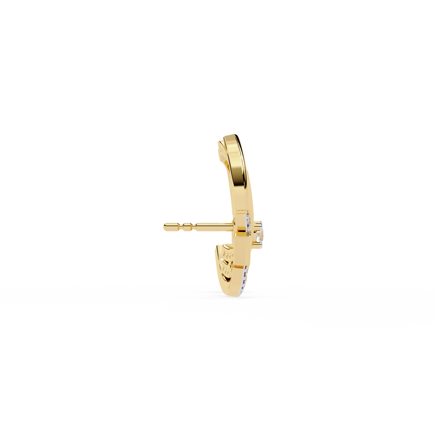 arcitect crescent lab grown diamond studs