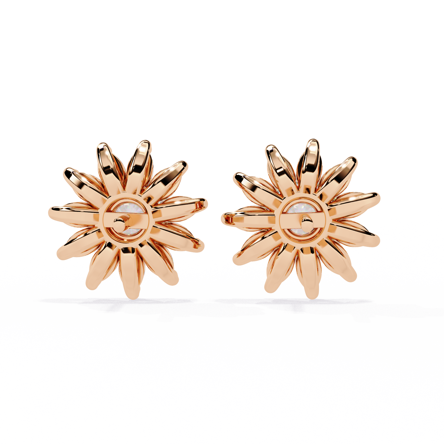 solara marquise floral cluster lab grown diamond studs