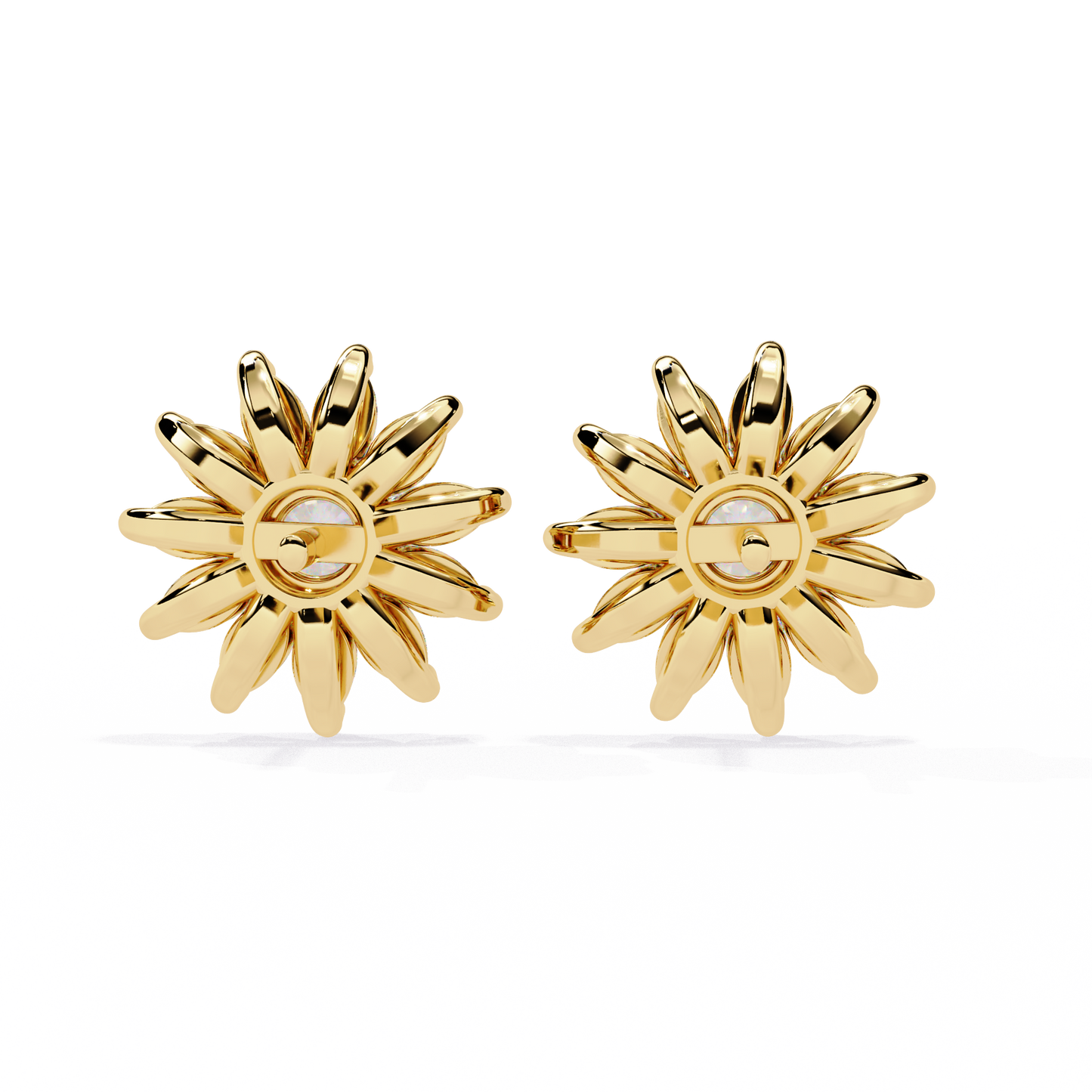 solara marquise floral cluster lab grown diamond studs