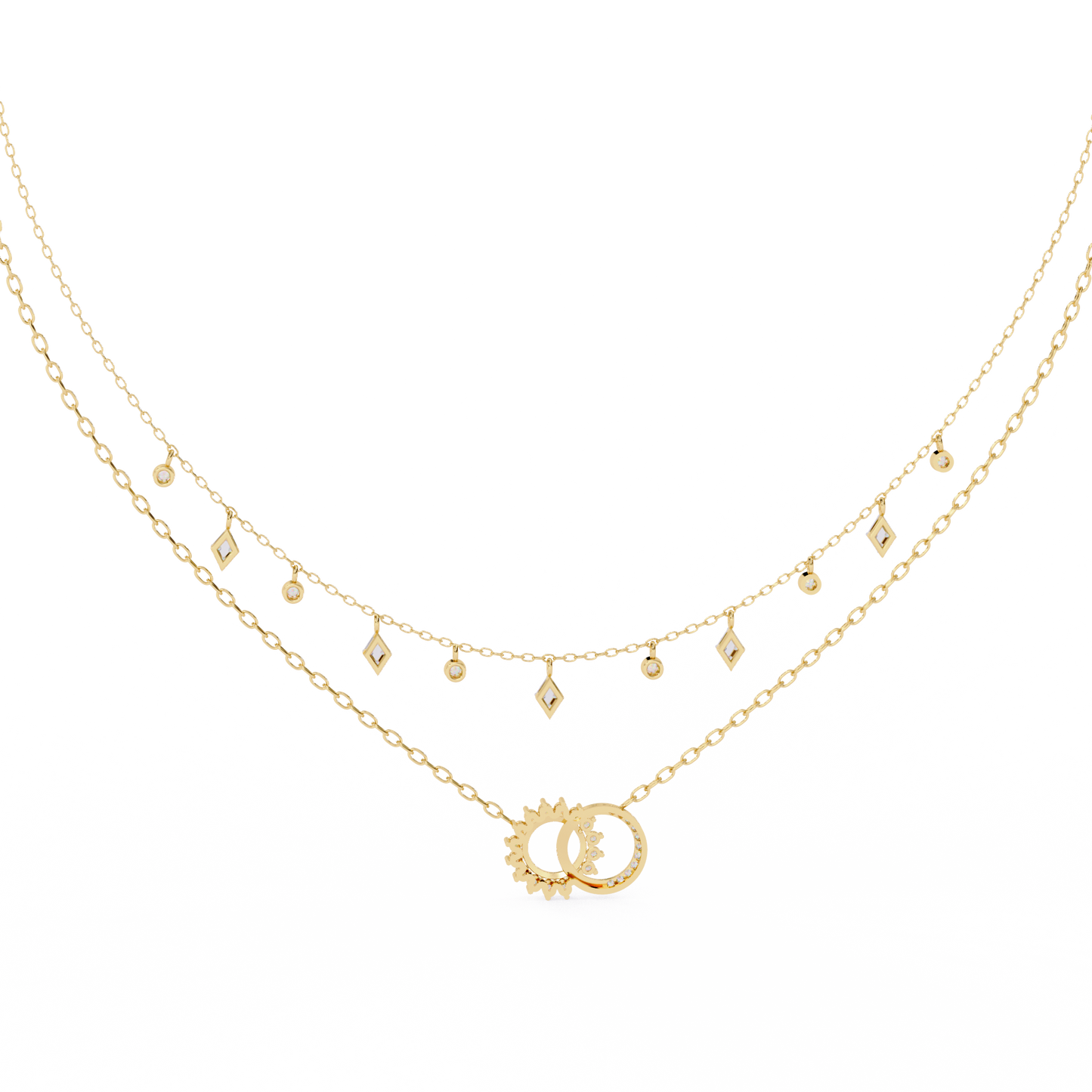 eclipse harmony celestial lab grown diamond necklace