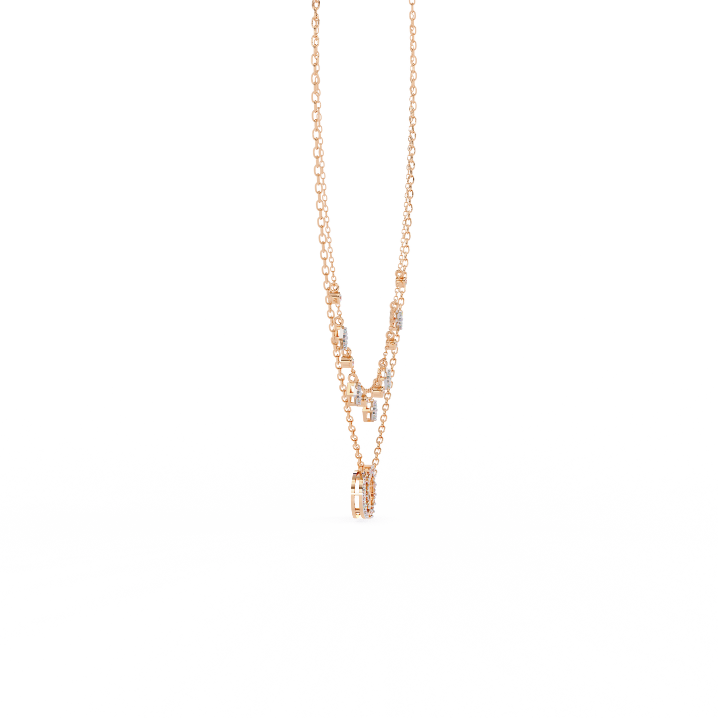 eclipse harmony celestial lab grown diamond necklace