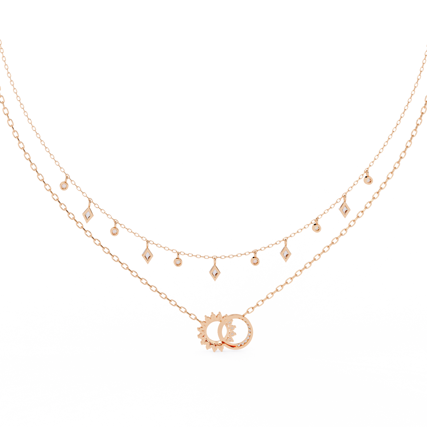 eclipse harmony celestial lab grown diamond necklace