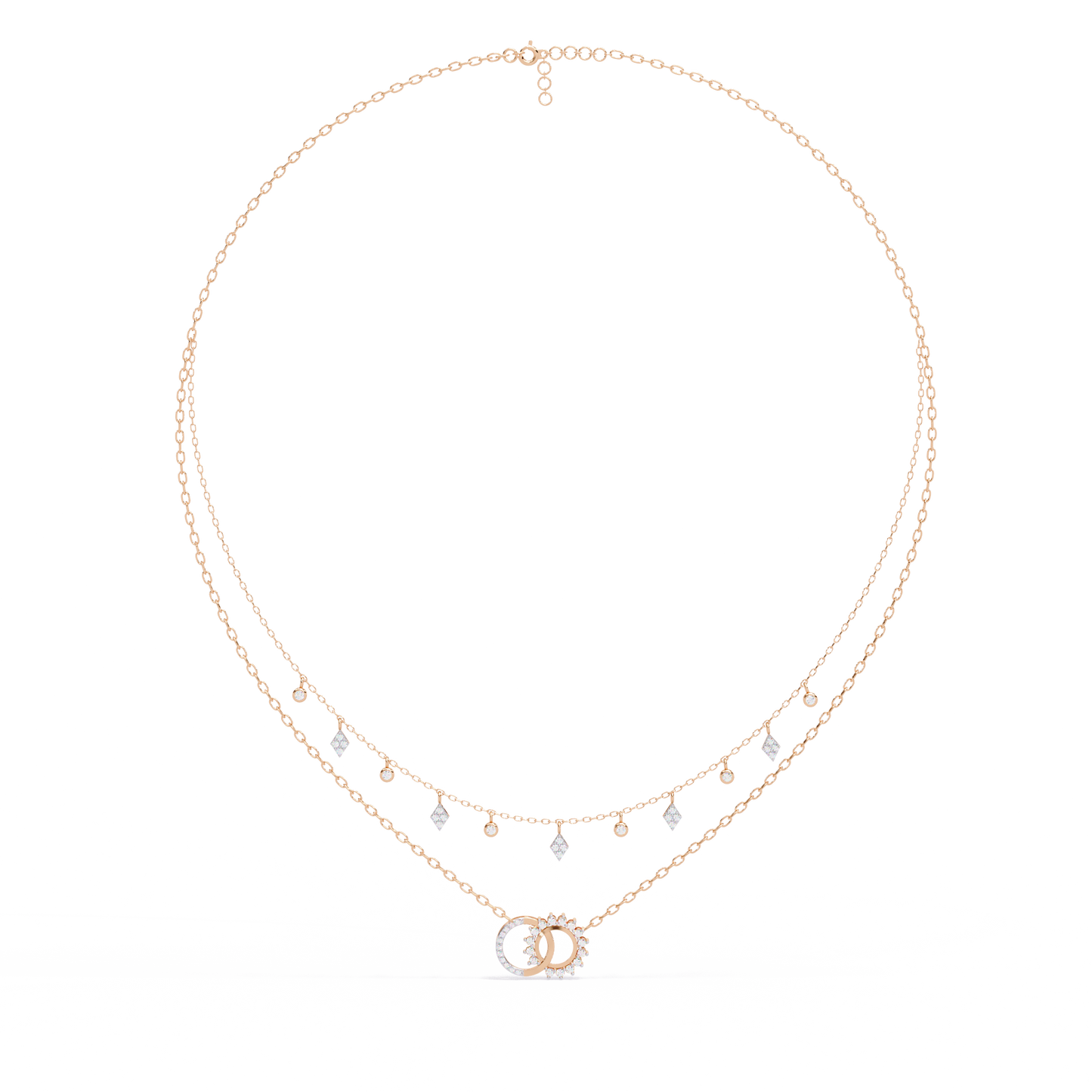 eclipse harmony celestial lab grown diamond necklace
