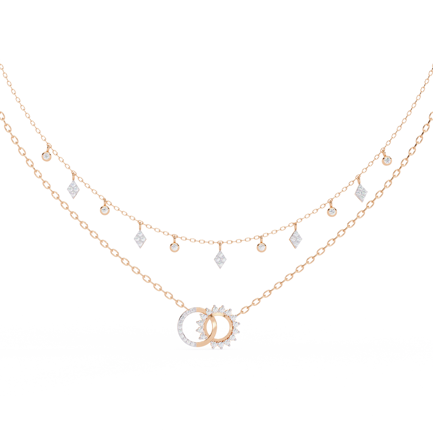 eclipse harmony celestial lab grown diamond necklace