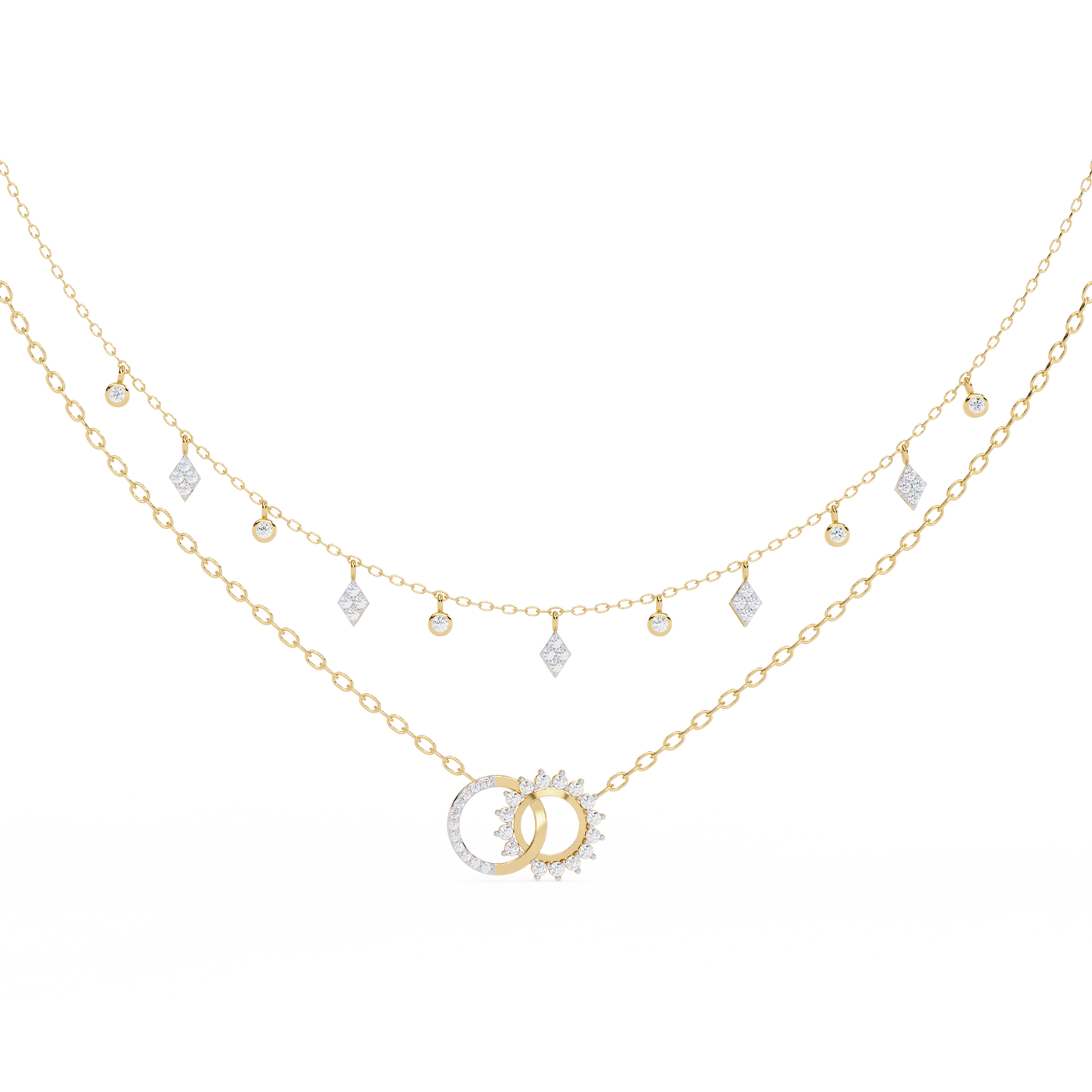 eclipse harmony celestial lab grown diamond necklace