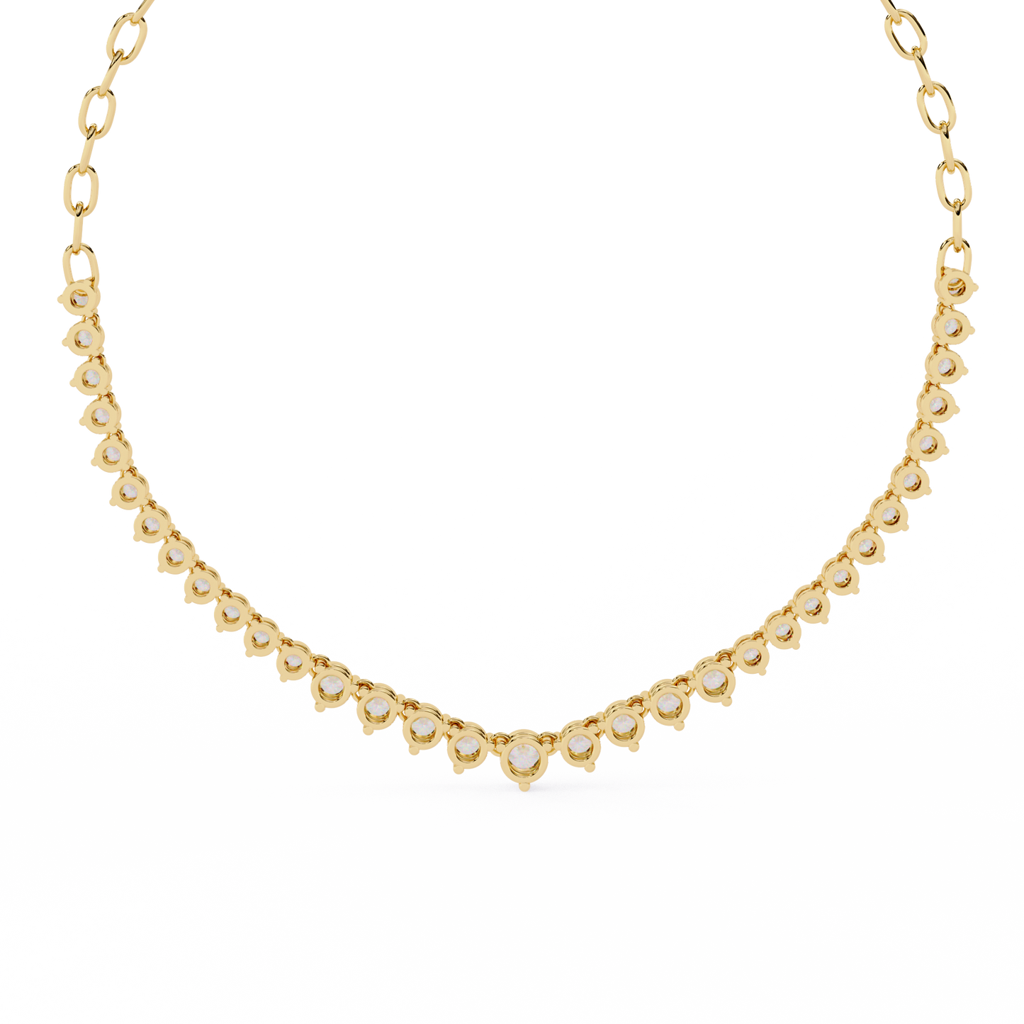 beloved hearts graduated lab grown diamond necklace