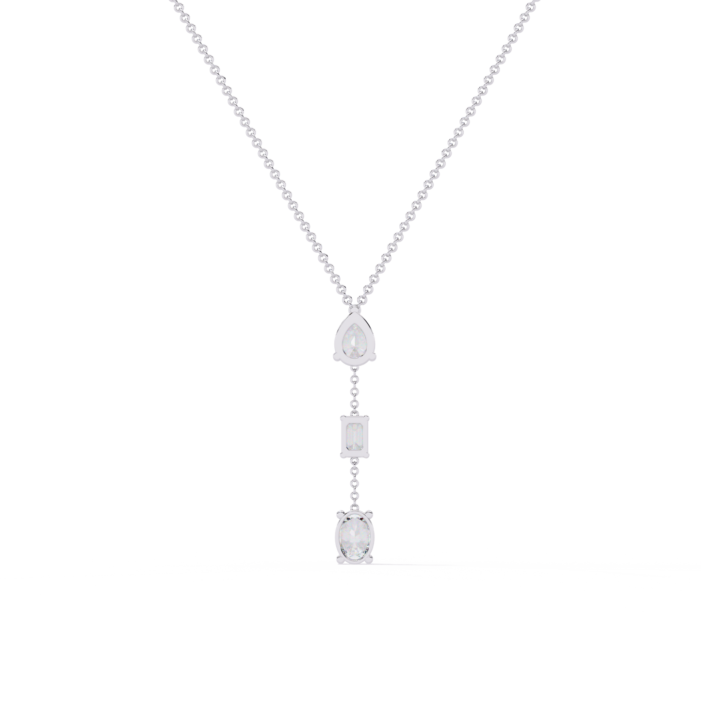 trio forma drop lab grown diamond necklace