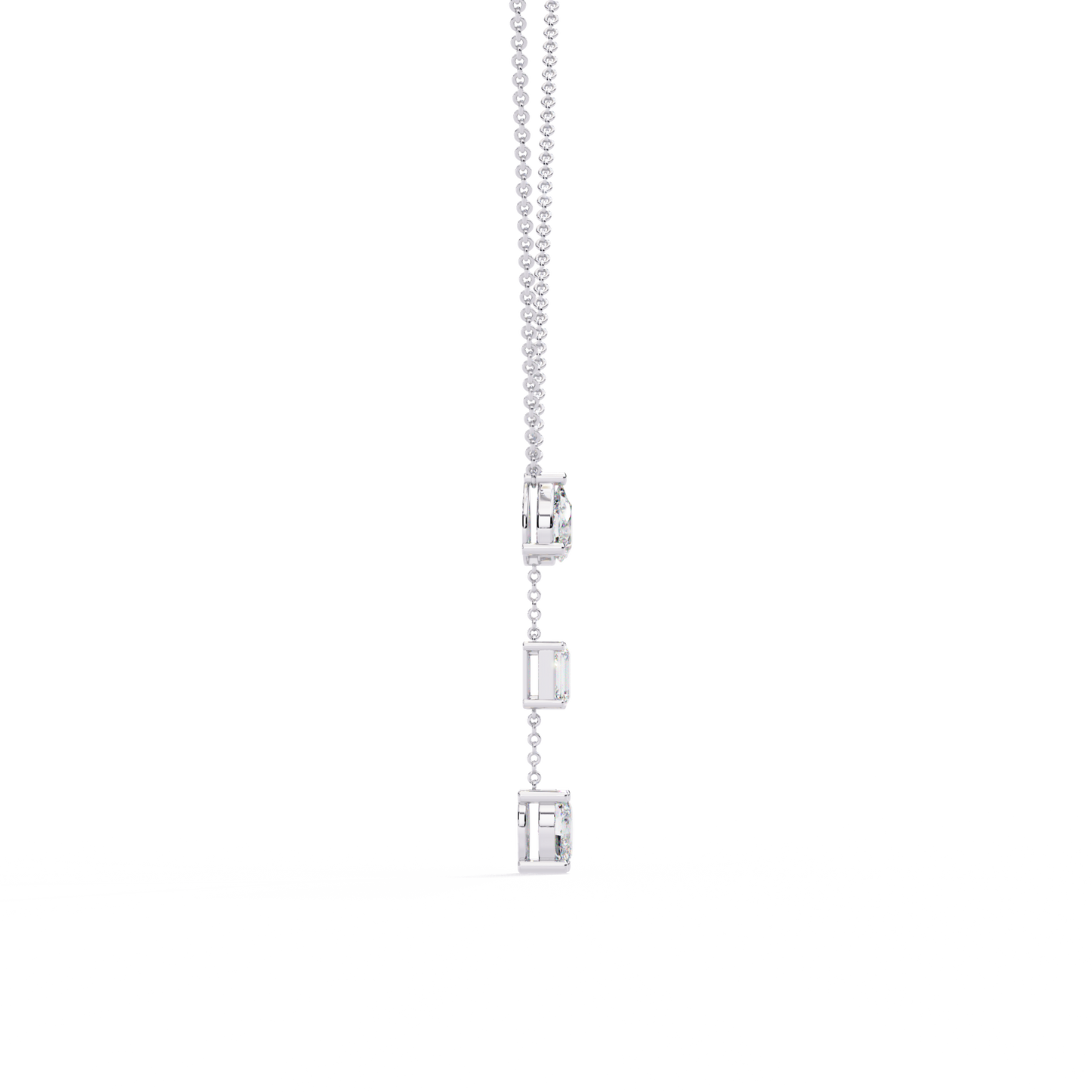 trio forma drop lab grown diamond necklace