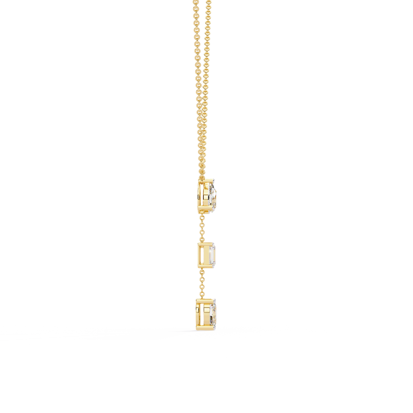 trio forma drop lab grown diamond necklace