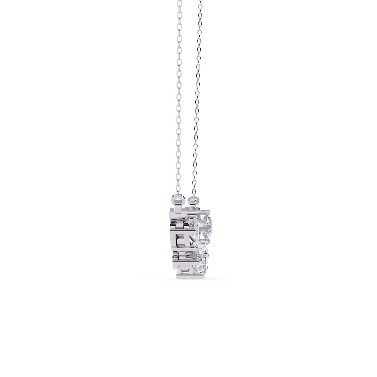 forma mélange bar lab grown diamond necklace