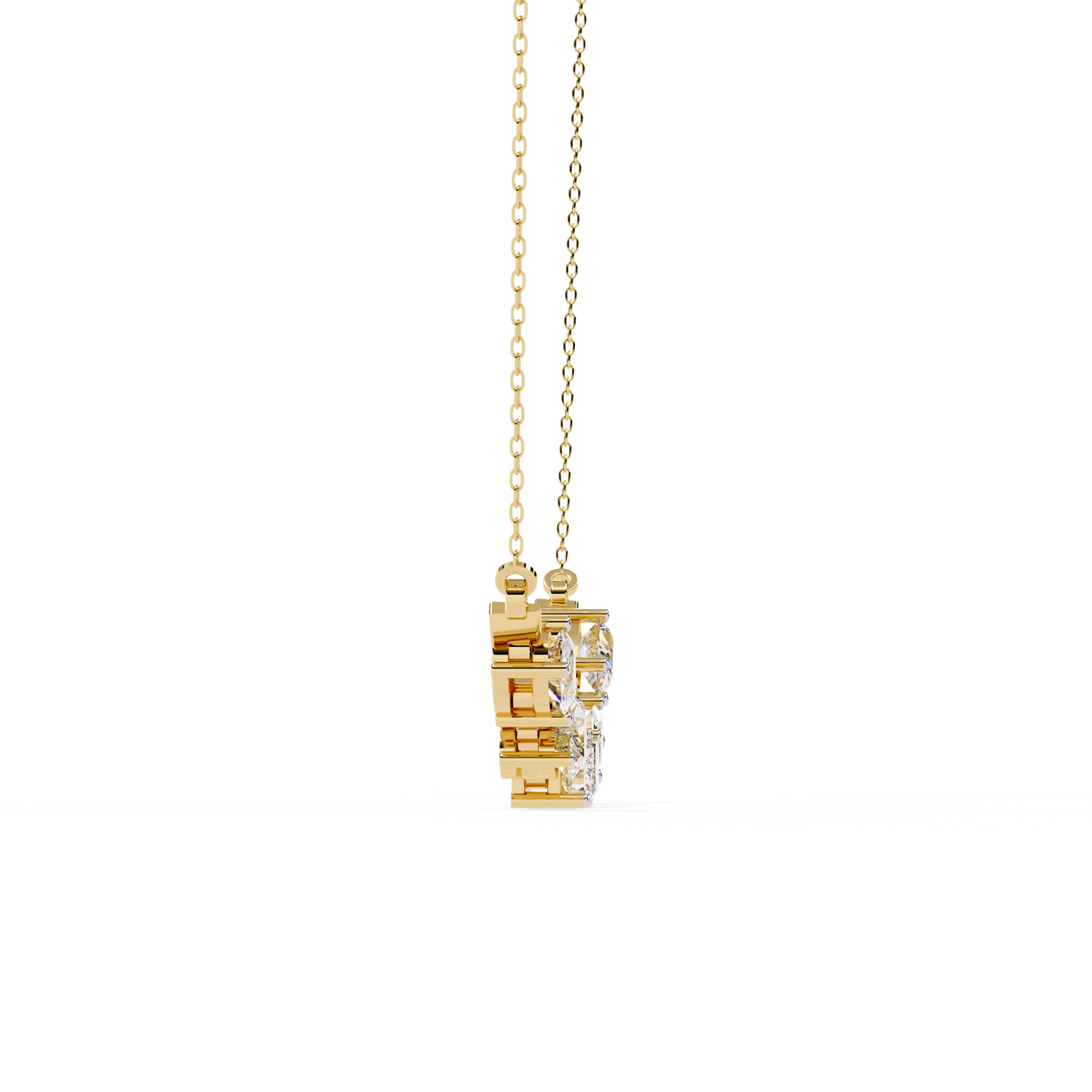 forma mélange bar lab grown diamond necklace