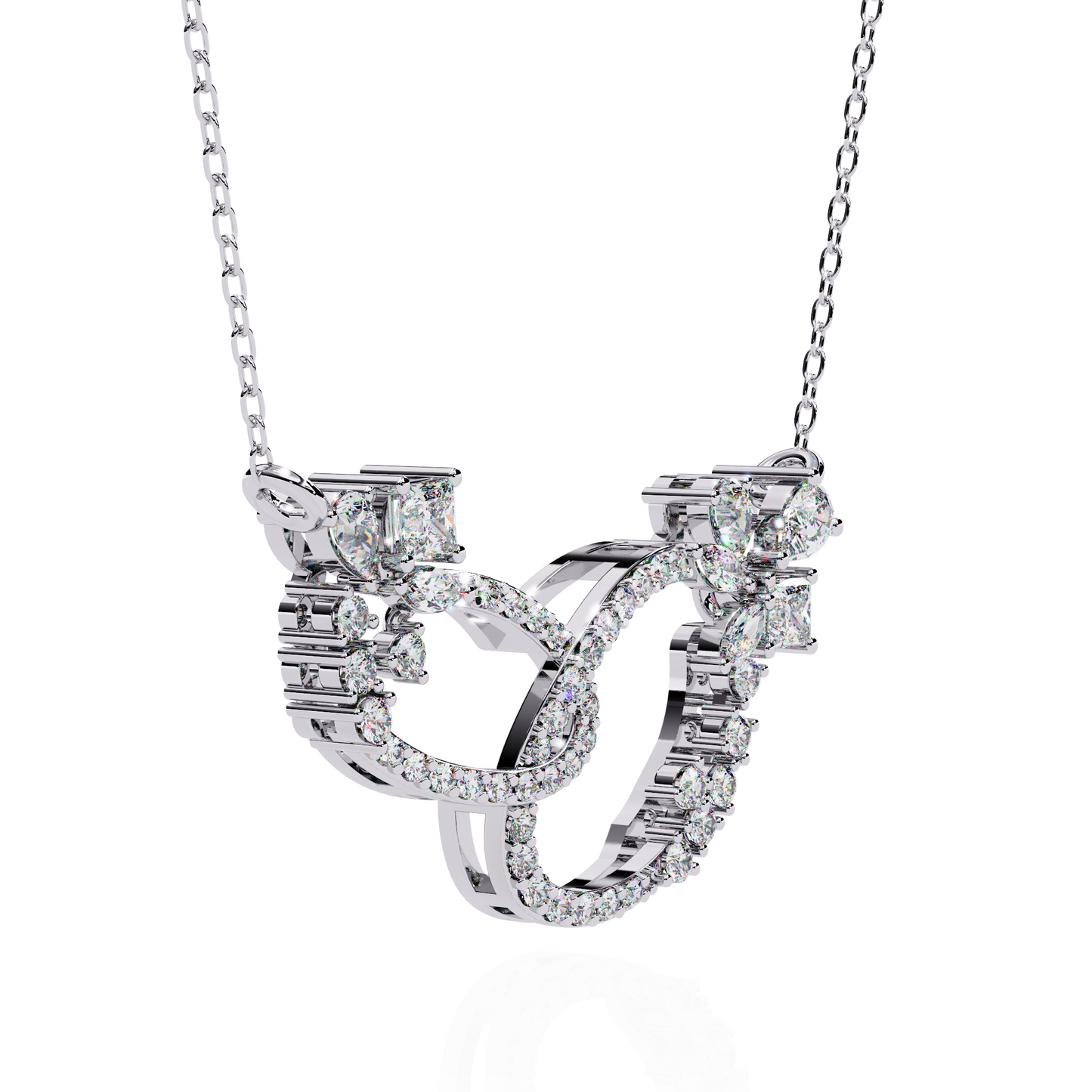 eternal loop grandeur lab grown diamond necklace