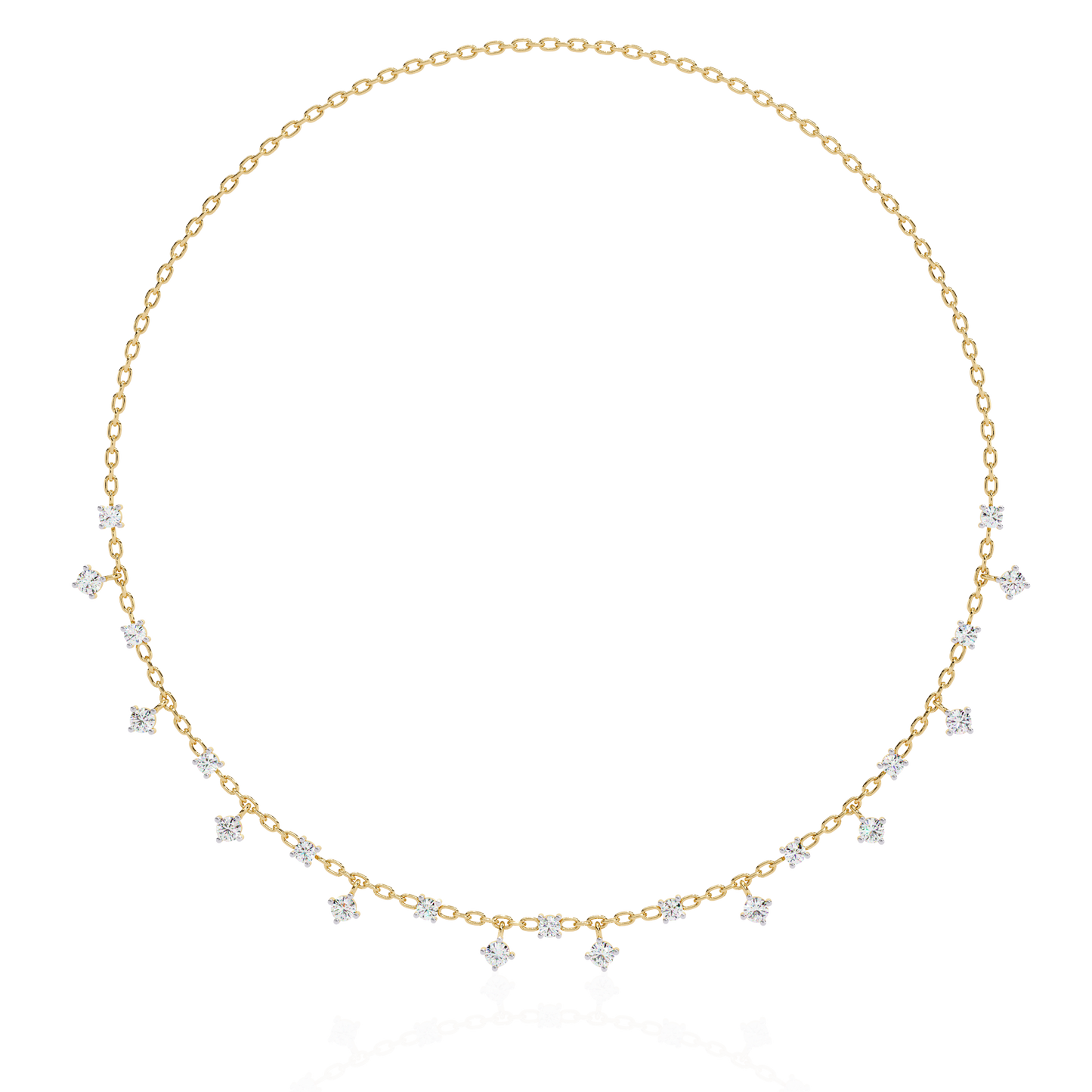cubis aura station lab grown diamond necklace