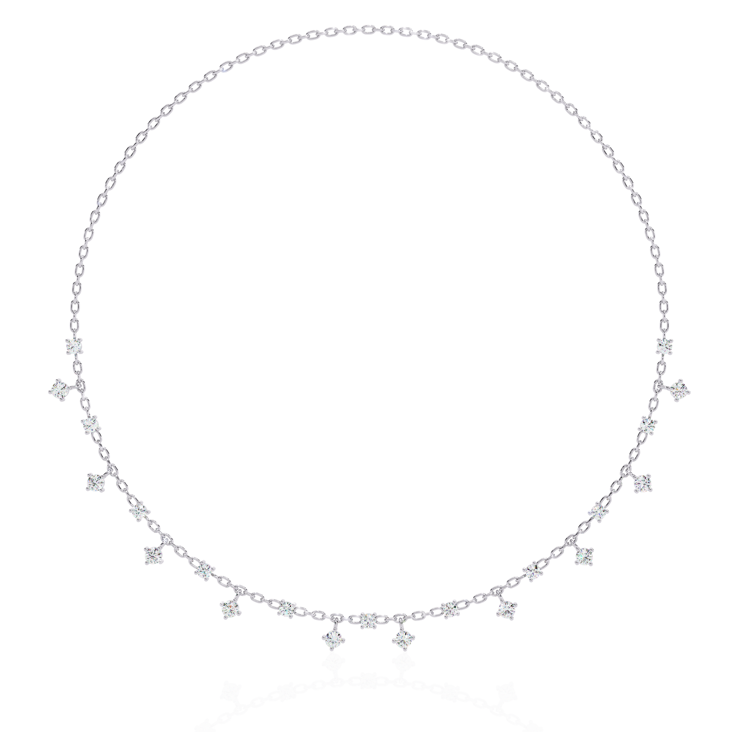 cubis aura station lab grown diamond necklace