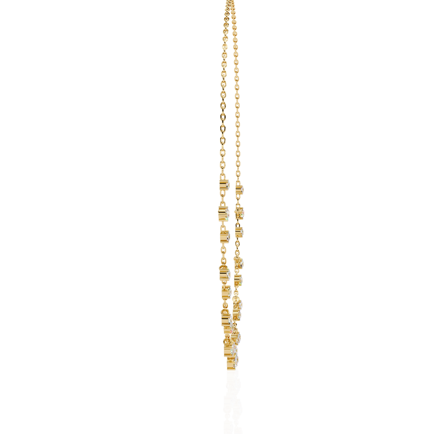 cubis aura station lab grown diamond necklace